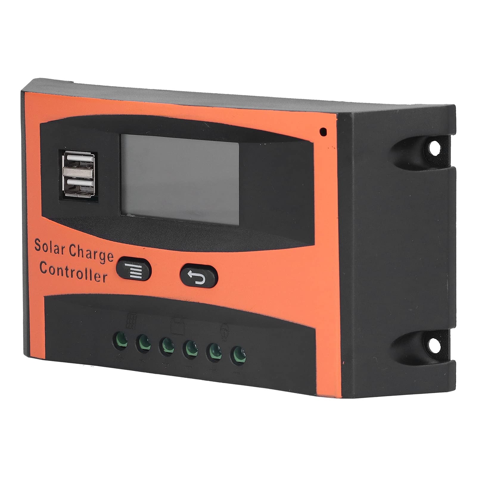 Solar Charge Controller with Temperature Compensation & Auto Correction - 12V/24V MPPT Solar Panel Regulator for Home, RV, Boat & Off-Grid Power Systems | Perfect for Solar Energy Storage & Battery Protection