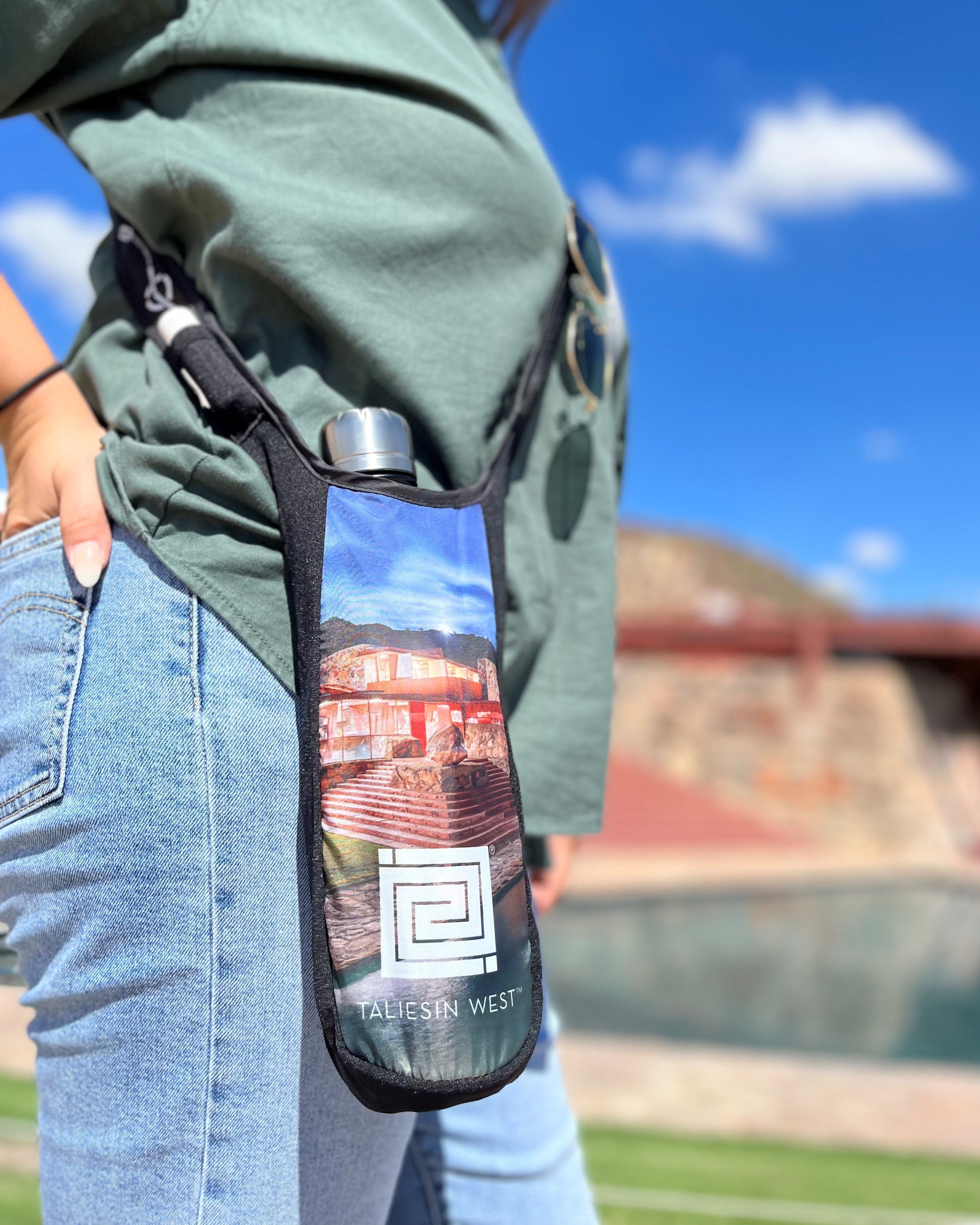 Taliesin West Bottle Sling - Premium Insulated Water Bottle Holder for Hiking, Camping & Outdoor Adventures