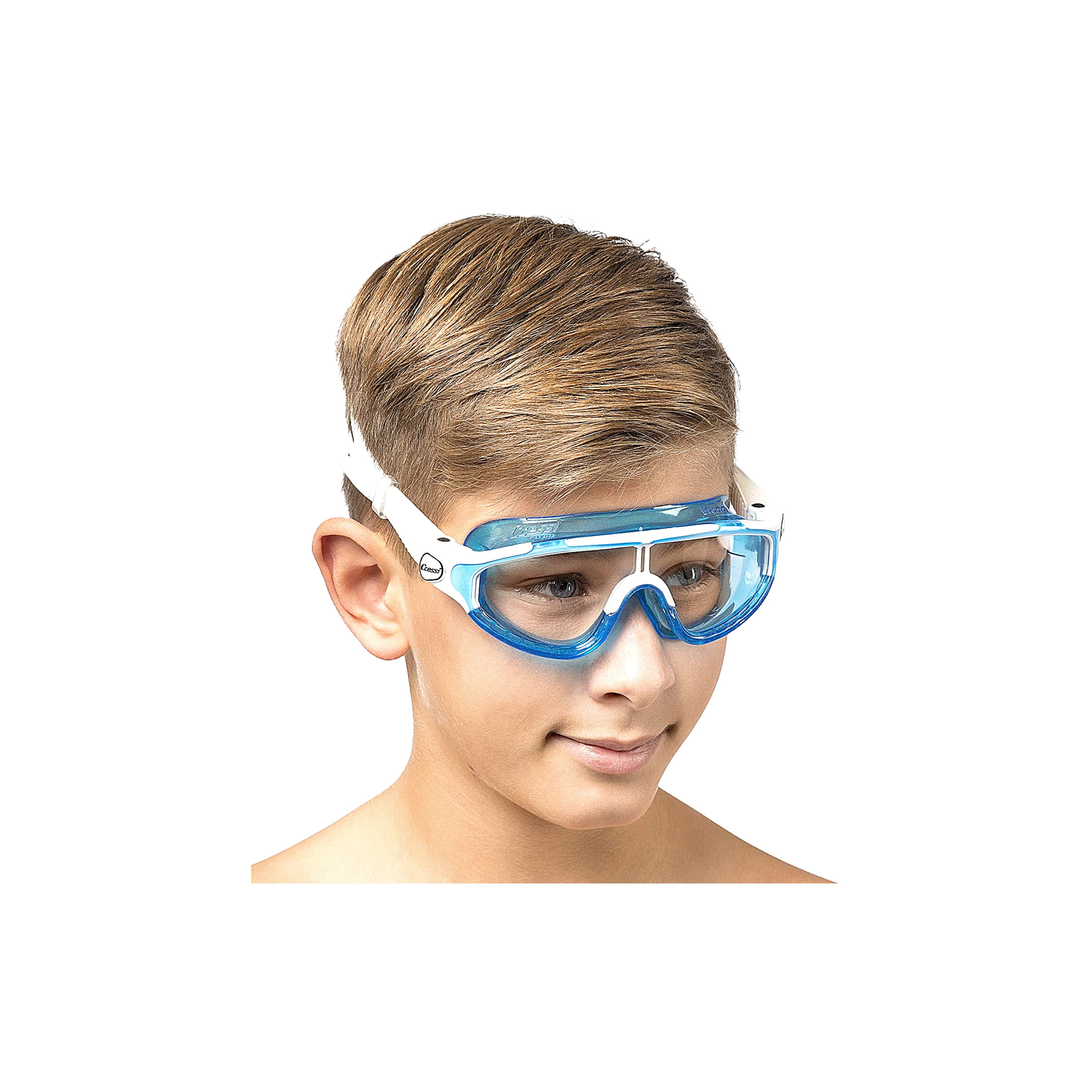BALOO Cressi Professional Swim Goggles for Kids 2-7 Years Old - Anti-Fog UV Protection for Swimming Lessons & Pool Play