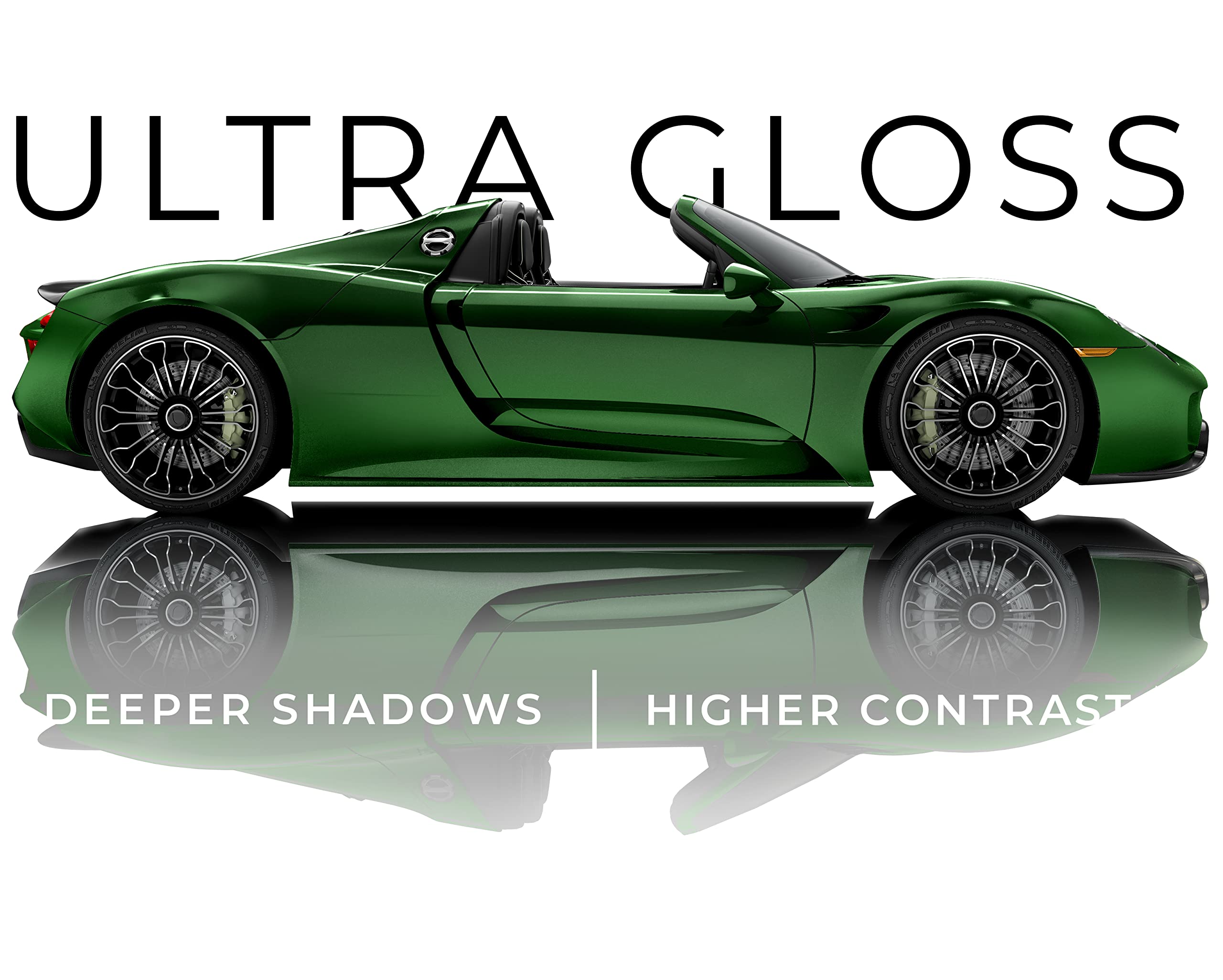 VViViD+ Ultra Gloss Premium Vinyl Car Wrap Film - 25ft x 5ft Glossy Sonoma Green - DIY Vehicle Customization for Cars, Trucks & Motorcycles - High Gloss Finish for Showroom Look