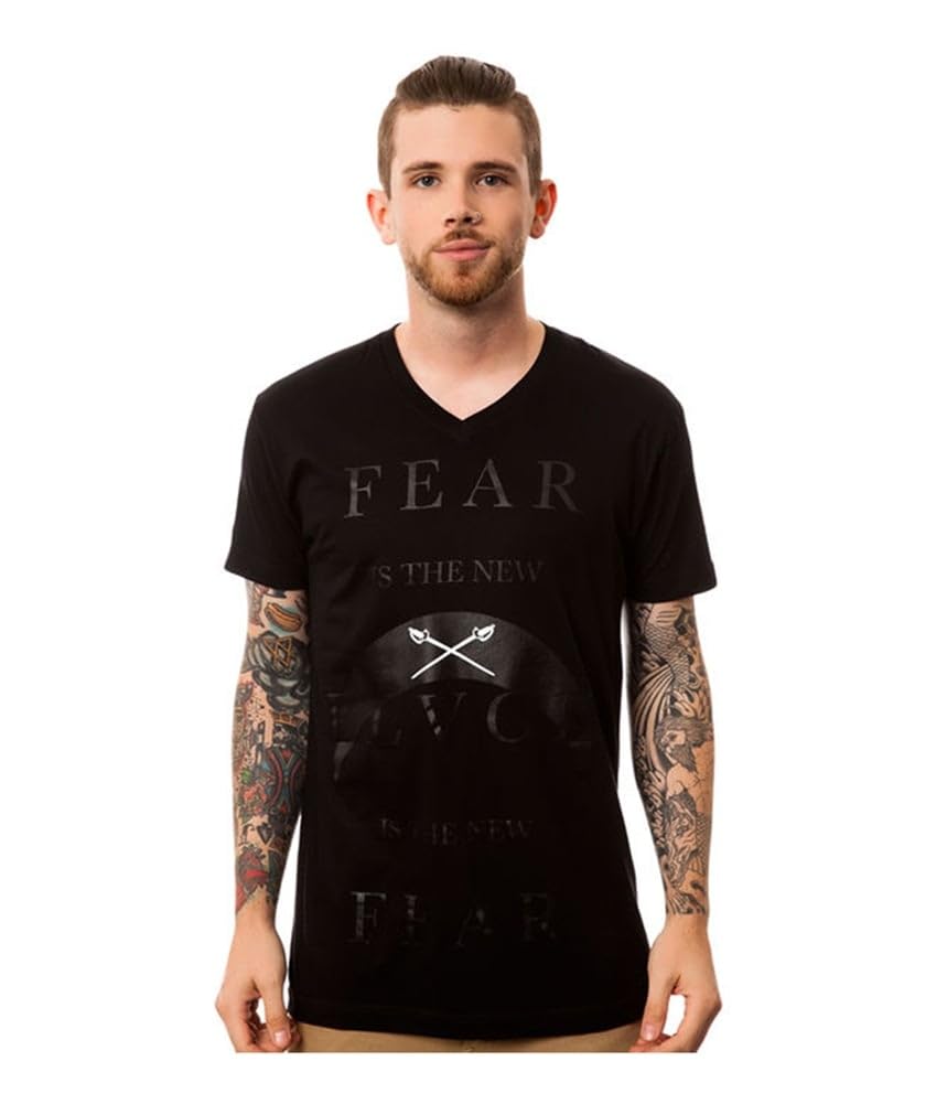 Men's The Fear The New Black Graphic T-Shirt - Black, Small Size | Trendy Streetwear for Casual Outfits & Urban Fashion
