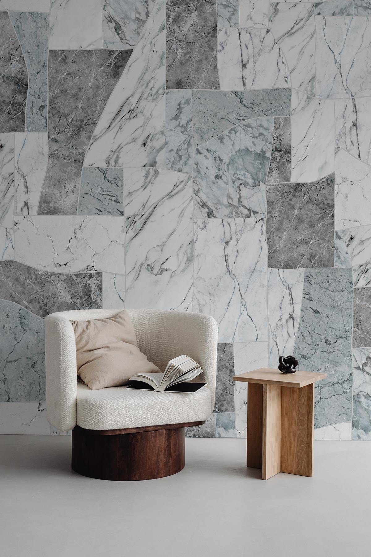 Luxury Refined Marble Blue Home Decor - Elegant Marble Accents for Living Room, Bathroom & Office | Premium Blue Marble Stone for Tabletops, Countertops & Shelves