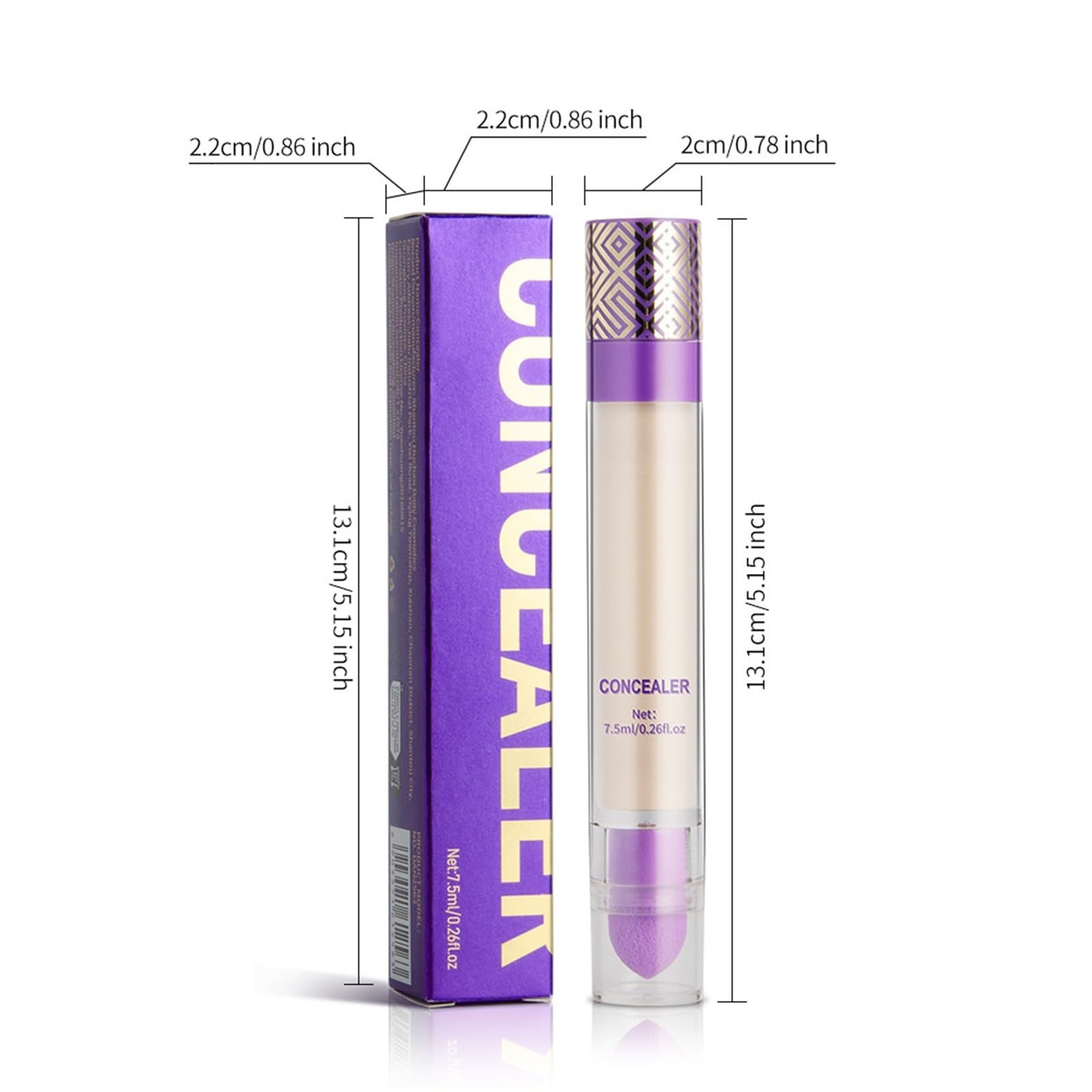Imaginaryl Full Coverage Concealer Stick - Lightweight, Long-Lasting, Vegan & Cruelty-Free for Dark Circles & Blemishes (Shade 02) | Perfect for Everyday Makeup, Professional Use & Travel Beauty Essentials