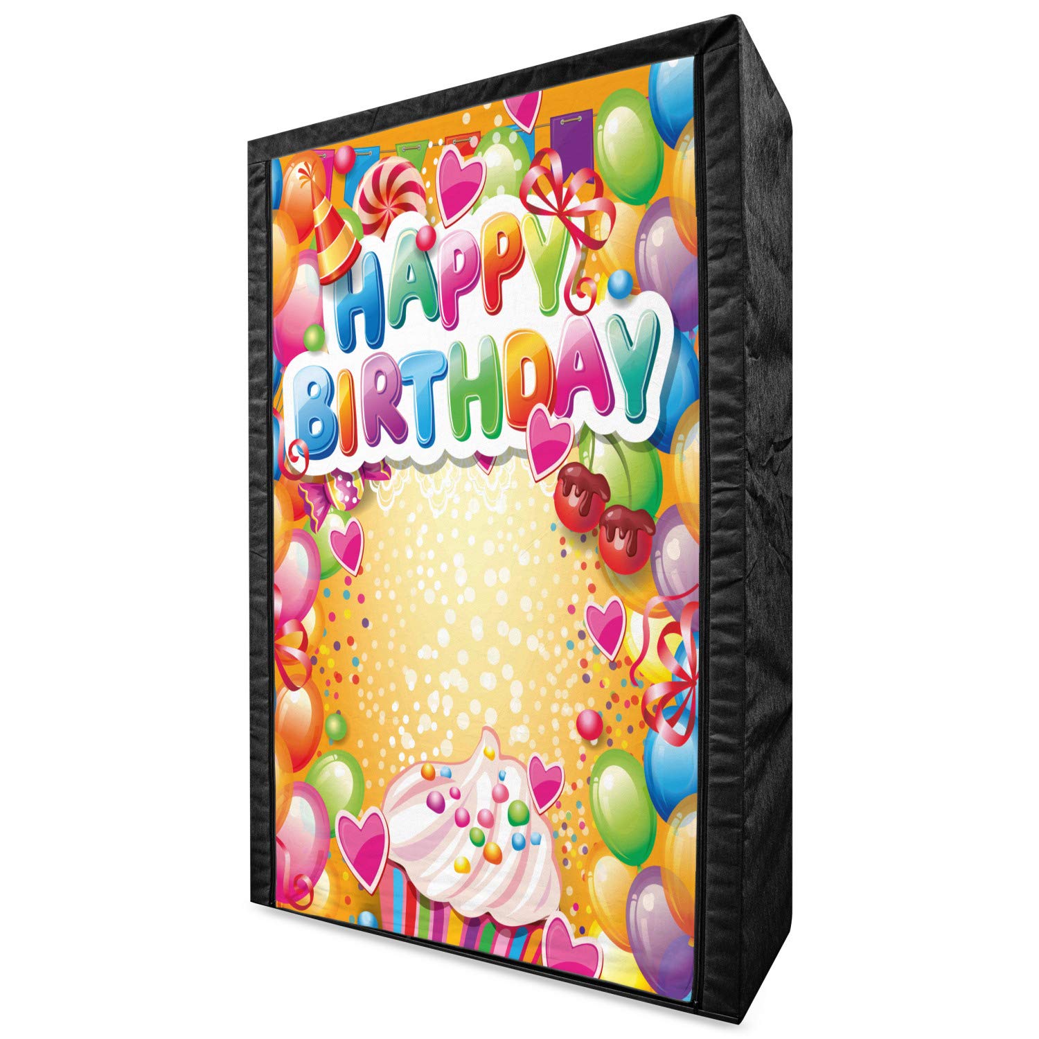 Ambesonne Birthday Portable Fabric Wardrobe - 42.5