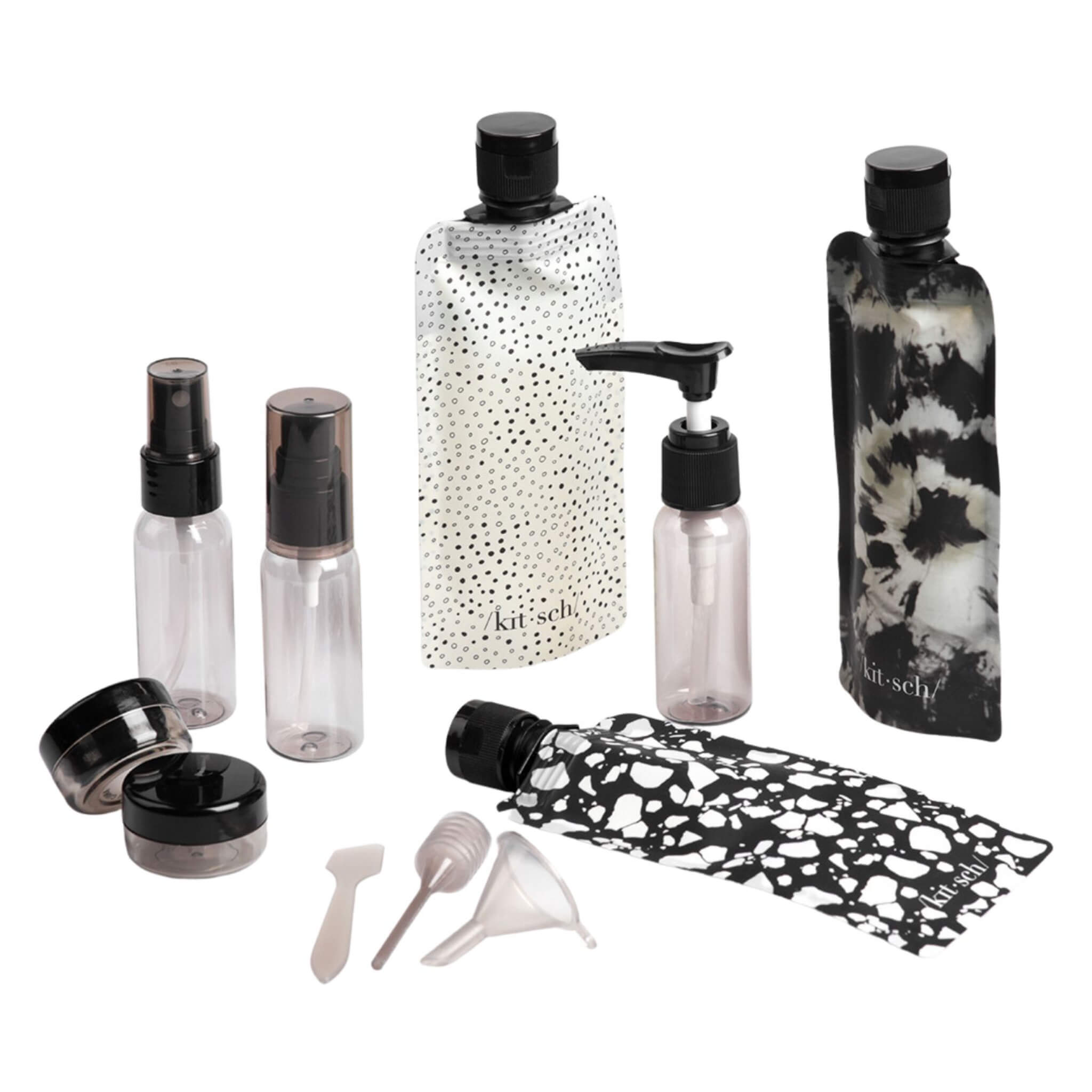 Refillable Ultimate Travel 11-Piece Set - Compact Toiletry Kit for Airplane Carry-On & Vacation Essentials | Perfect for Business Trips, Camping & Gym