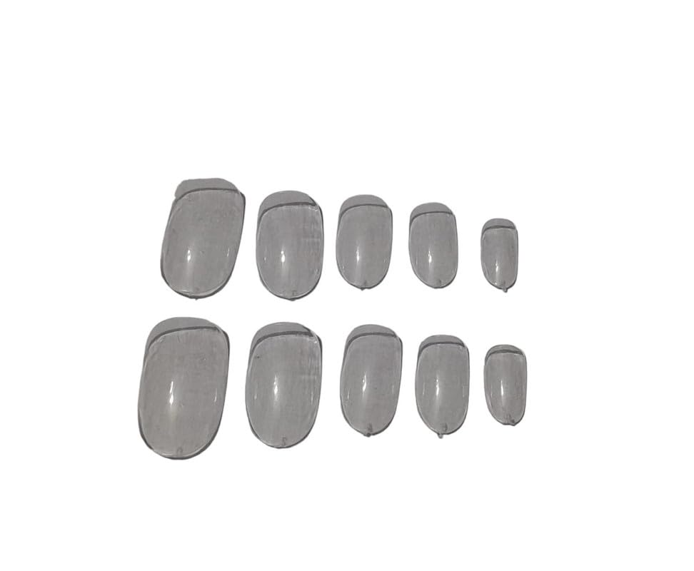CHAND BEAUTY STUDIO French Artificial Nails with Stickers - Trendy Press on Nails for Women, Elegant Fake Nails Set in Peach Color - Perfect for Parties, Weddings & Special Occasions
