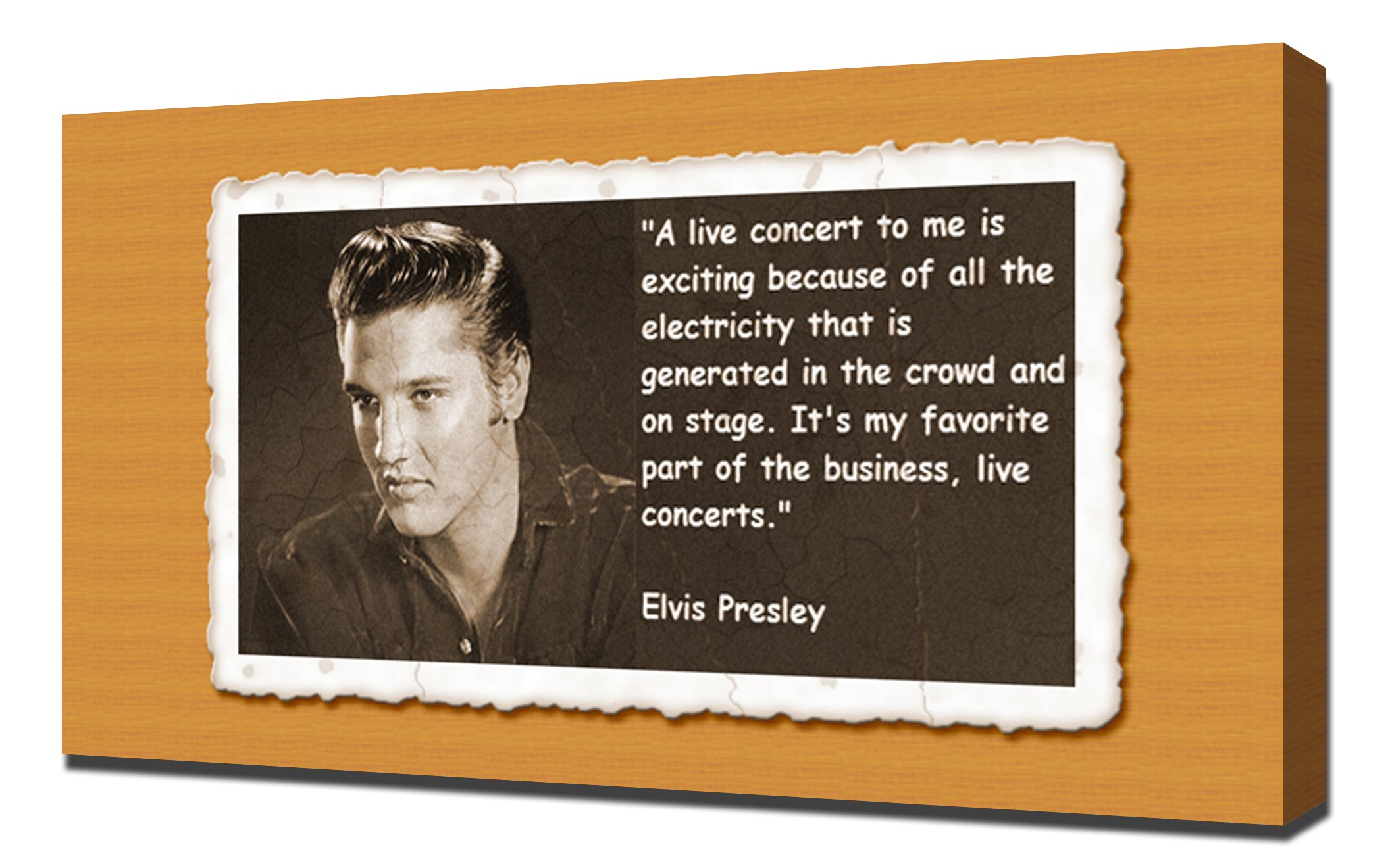 Elvis Presley Quotes Canvas Art Print - Inspirational Wall Decor for Home, Office & Gifts (3-Piece Set)