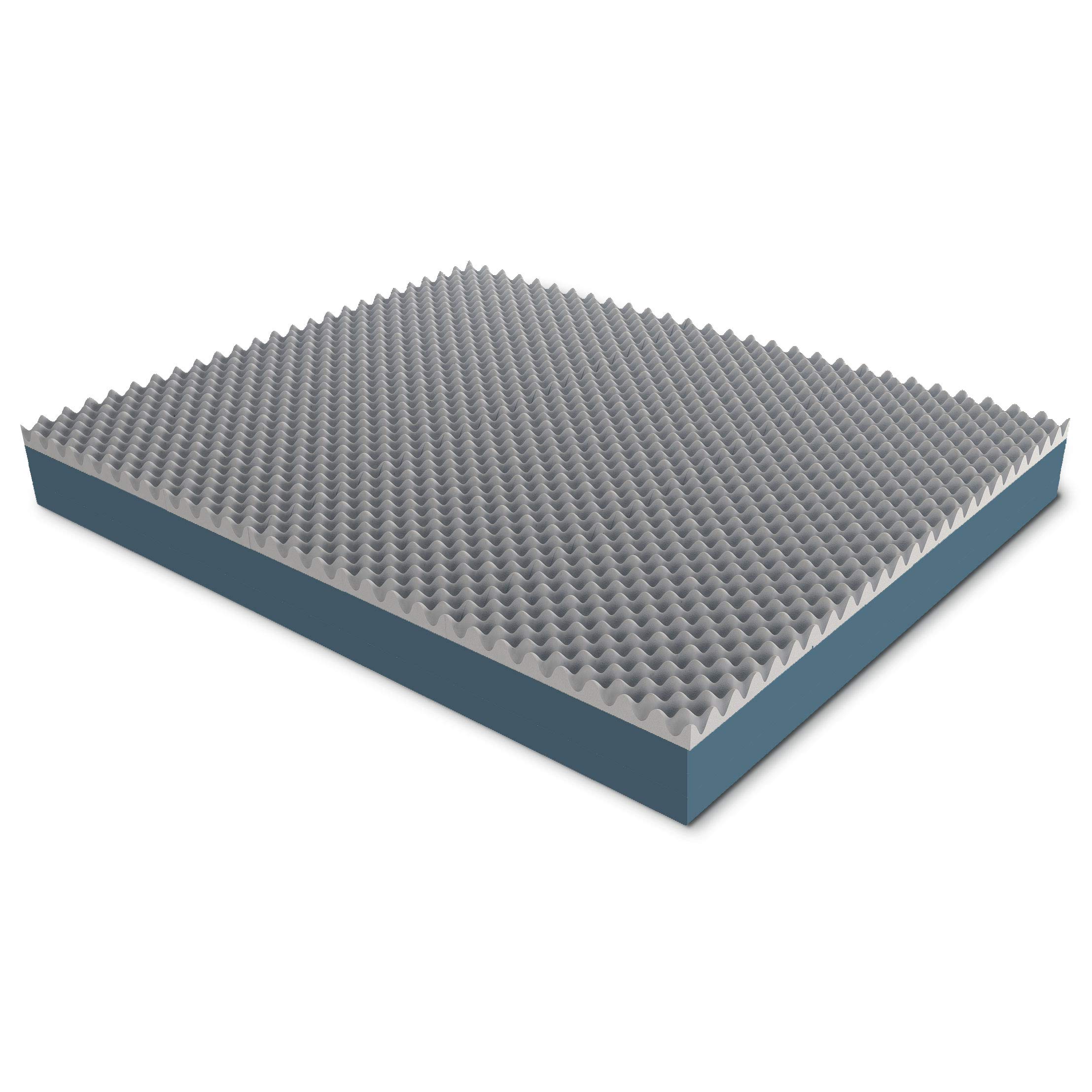 Baldiflex Emporio - 5cm Memory Foam Mattress, Dream Bugnato, 23cm Height, Removable Aloe 3D Cover, Size 70x190x23cm - Perfect for Guest Beds, Dorm Rooms & Small Spaces