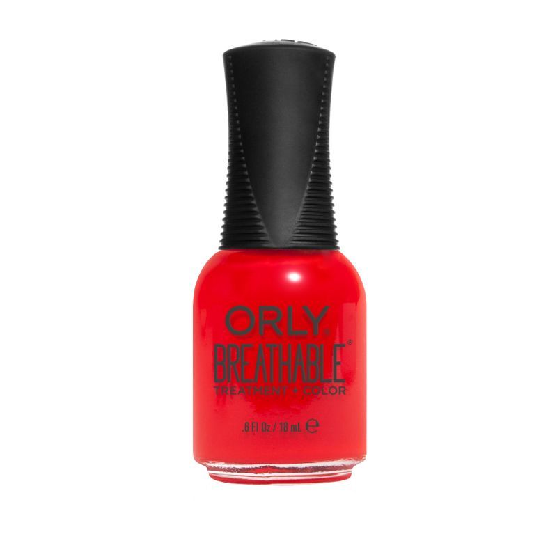 ORLY BREATHABLE Nail Polish - Cherry Bomb 18ml | Vegan, Long-Lasting, Chip-Resistant | Perfect for Manicures, Pedicures & Nail Art