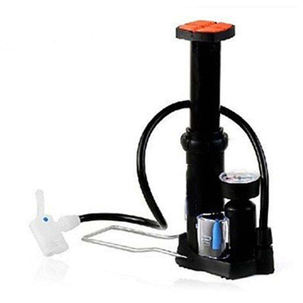 Portable Bike Pump with Pressure Gauge - Mini Foot Activated Tire Inflator for Bicycles | Perfect for Road Bikes, Mountain Bikes & Emergency Repairs