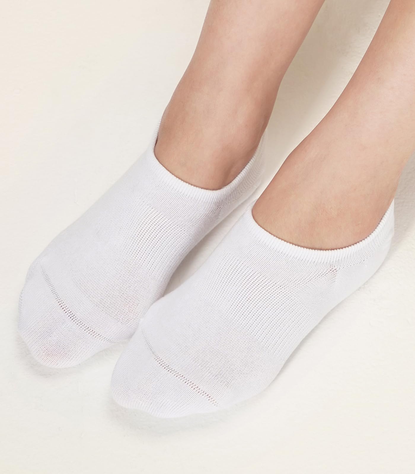 Breslatte 6 Pairs No Show Socks for Women & Men - Non-Slip Cotton for Sports & Daily Wear