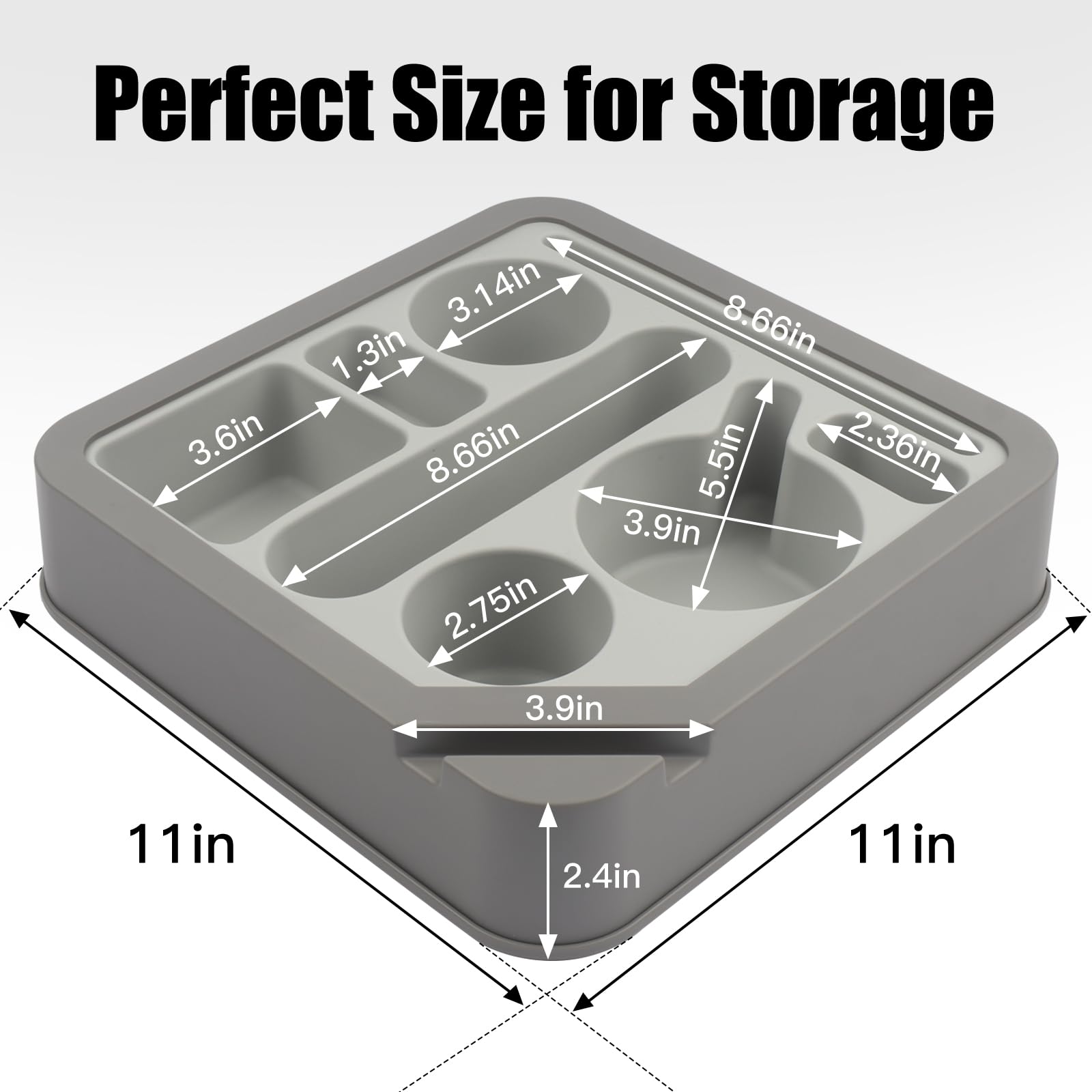 Premium Silicone Cup Holder Tray - Waterproof & Anti-Spill for Car, Bed, Couch - Holds Snacks & Drinks