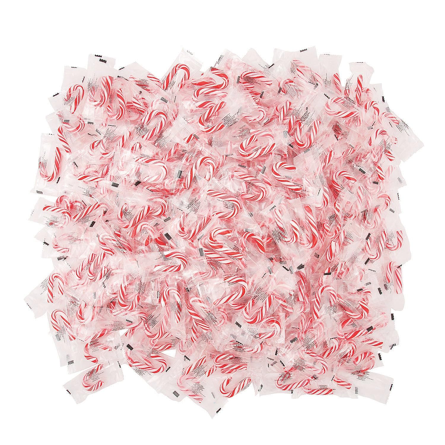 Bulk Mini Candy Canes - 900 Individually Wrapped Christmas Peppermint Candies for Holiday Parties, Stocking Stuffers, Parades & Office Treats | Perfect for Christmas Decorations, Gift Bags & Festive Events