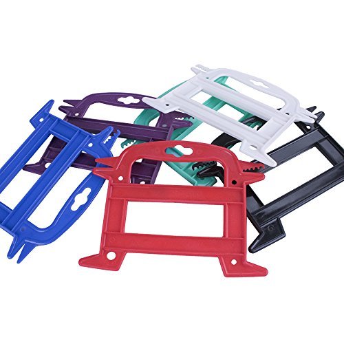Craft County Line Winder Spool Tool Organizer - 10 Pack Green Cord & Rope Organizer for Paracord, Ribbon, String - Prevent Tangles & Knots - Perfect for Camping, DIY Crafts, and Home Organization