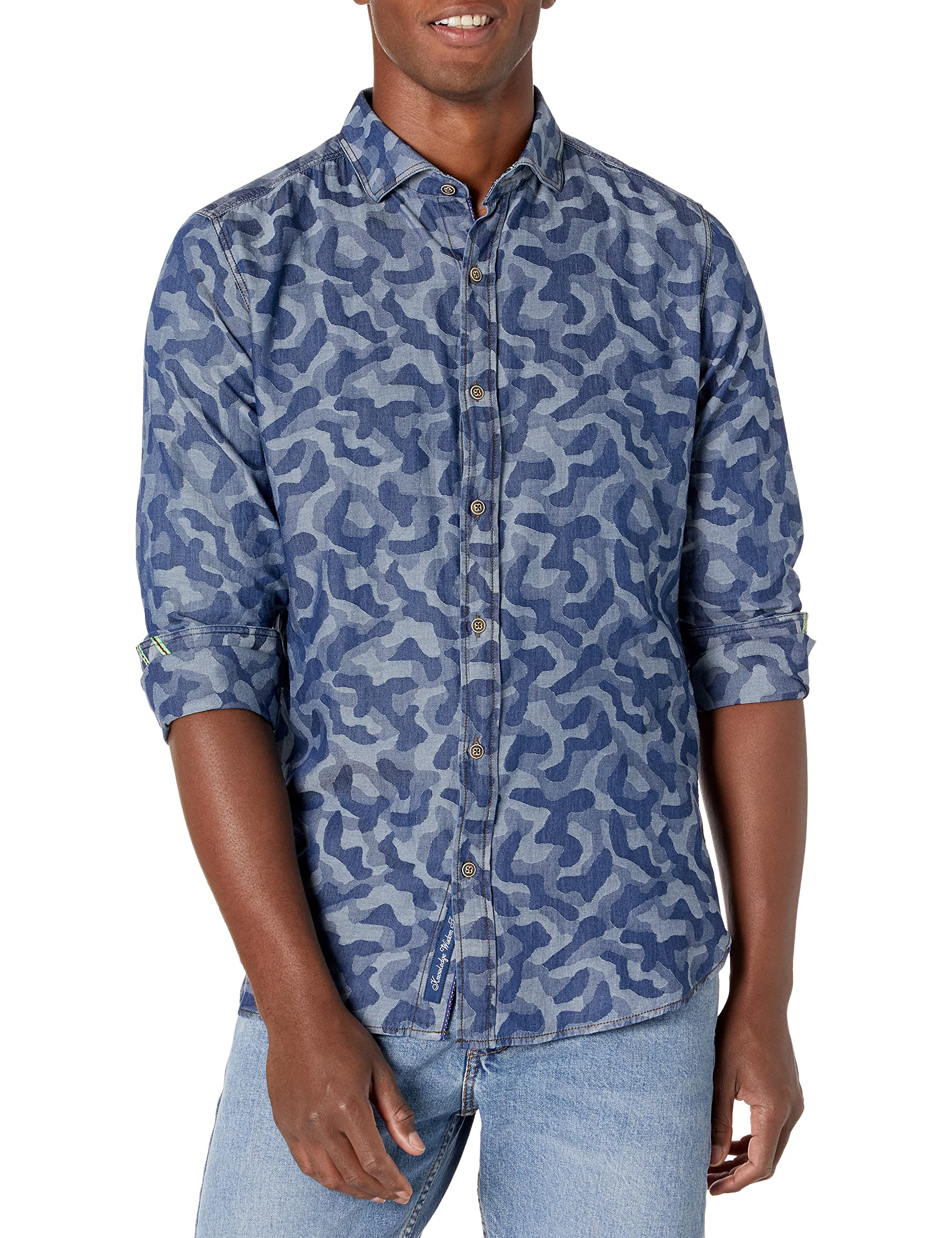 Robert Graham Men's Romero Long Sleeve Woven Shirt - Premium Casual Button Down for Work, Date Night & Special Occasions