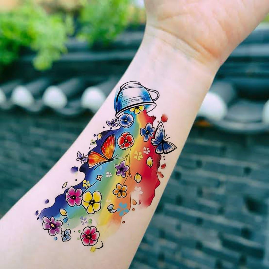 Colorful Temporary Waterproof Butterfly Body Tattoos for Men & Women - Long Lasting Fake Tattoo Stickers for Parties, Festivals & Summer Beach Looks