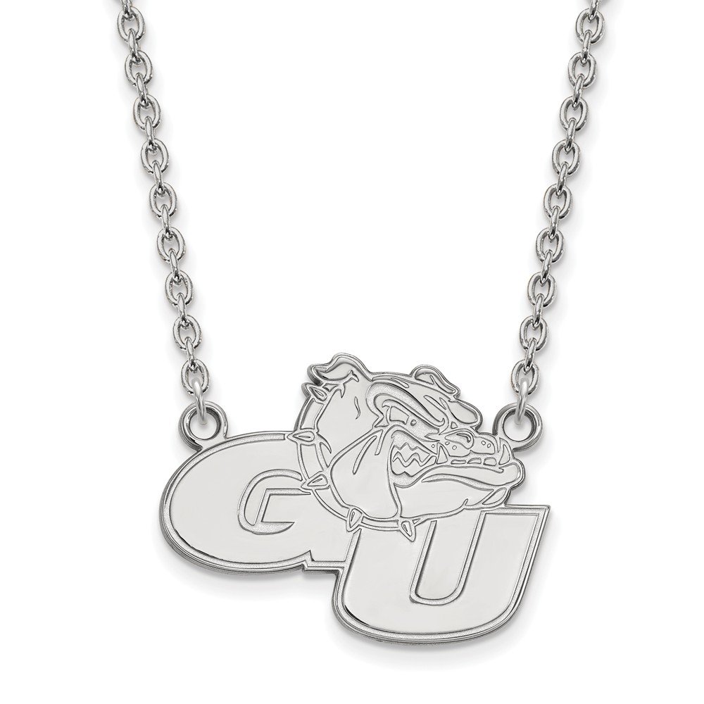 Gonzaga 3/4 Inch Large Sterling Silver Pendant Necklace for Women - Elegant Jewelry Gift for Birthday, Anniversary & Special Occasions