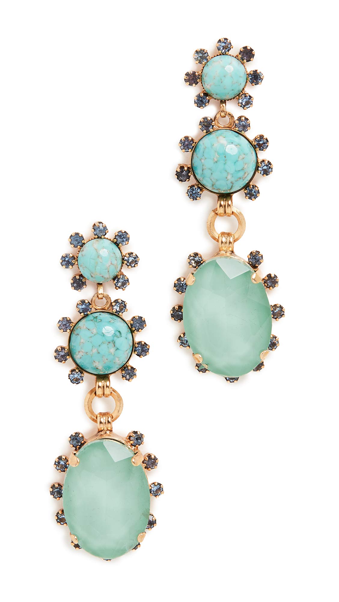 Elizabeth Cole Women's Olivia Earrings - Sterling Silver Dangle Earrings for Women, Elegant Gift for Her, Perfect for Weddings, Parties & Special Occasions