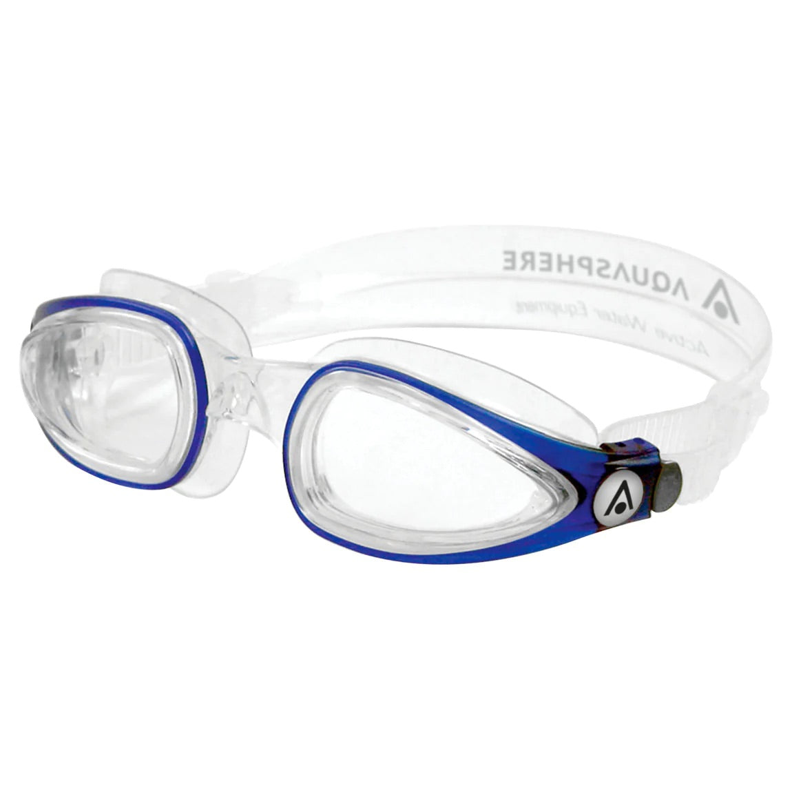 Aqua Sphere Eagle.A Goggles - Dark Black Frame with Clear Lens for Swimming, Triathlon & Water Sports | Anti-Fog UV Protection Swim Gear