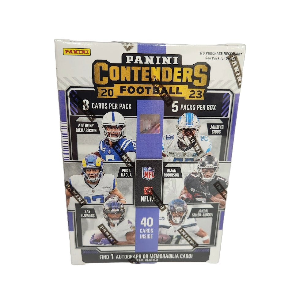 2023 Panini Contenders Football Blaster Box - NFL Trading Cards for Collectors & Fans - Perfect for Gifts, Investments & Game Day Excitement