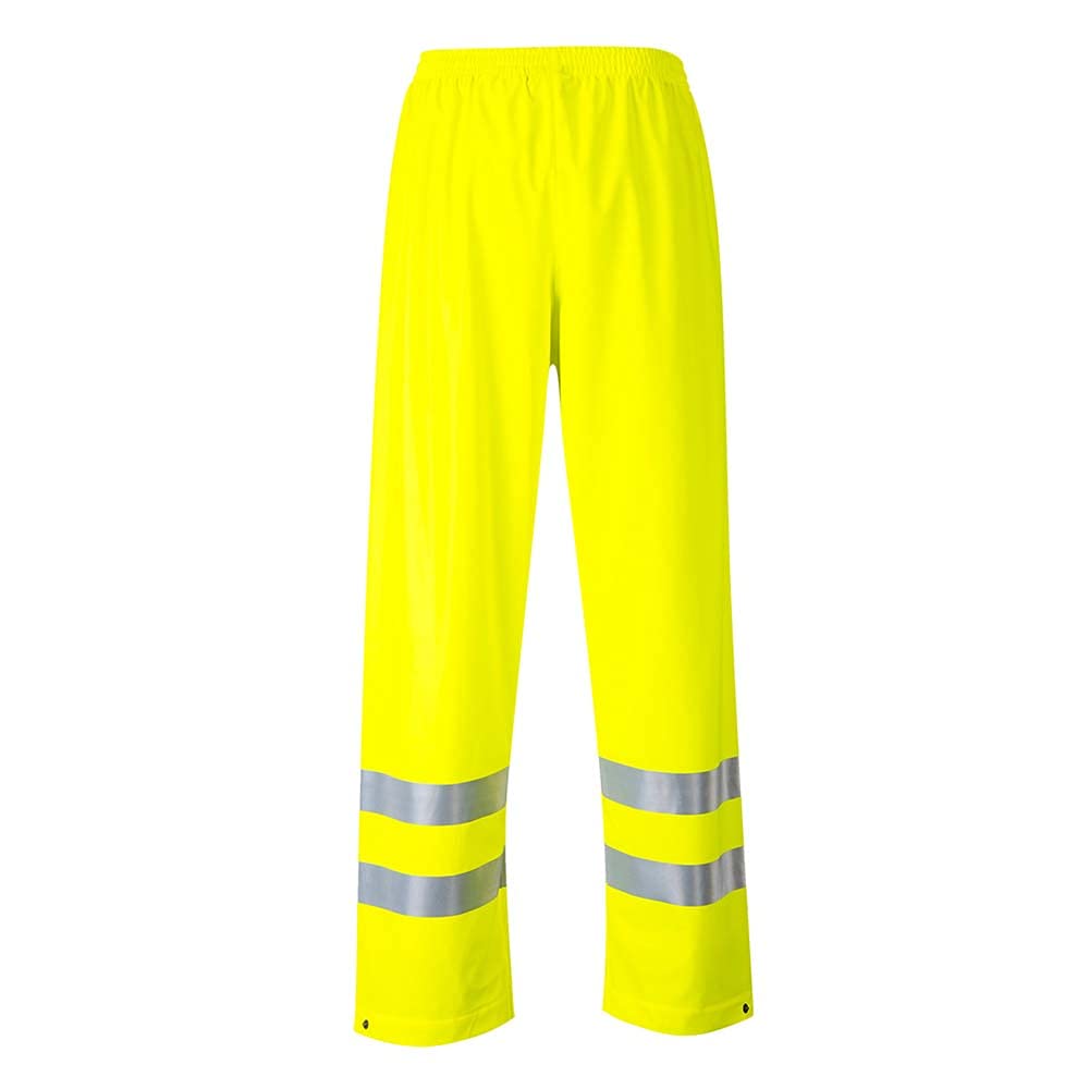 Portwest Men's Sealtex Flame Resistant High Visibility Pants - Safety Workwear for Construction, Roadwork & Hazardous Environments