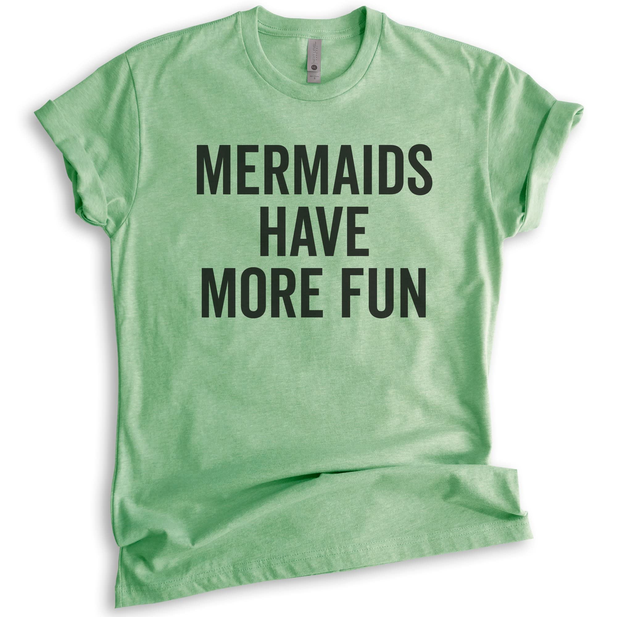 Funny Mermaid T-Shirt for Women & Men - Unisex Summer Graphic Tee - Ocean & Beach Themed Shirt - Perfect for Swimming, Vacations & Casual Wear