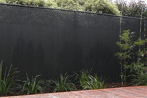 3 Foot Privacy Top Lock Slats - Black - Made in USA - Perfect for Fencing, Deck Railings & Outdoor Privacy Screens