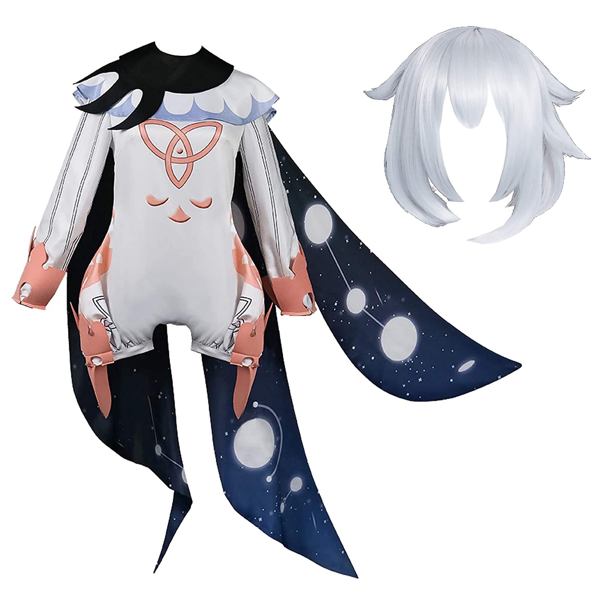 Genshin Impact Paimon Cosplay Costume Full Set - Anime Halloween Cosplay Outfit for Women | Perfect for Conventions, Halloween Parties & Themed Events