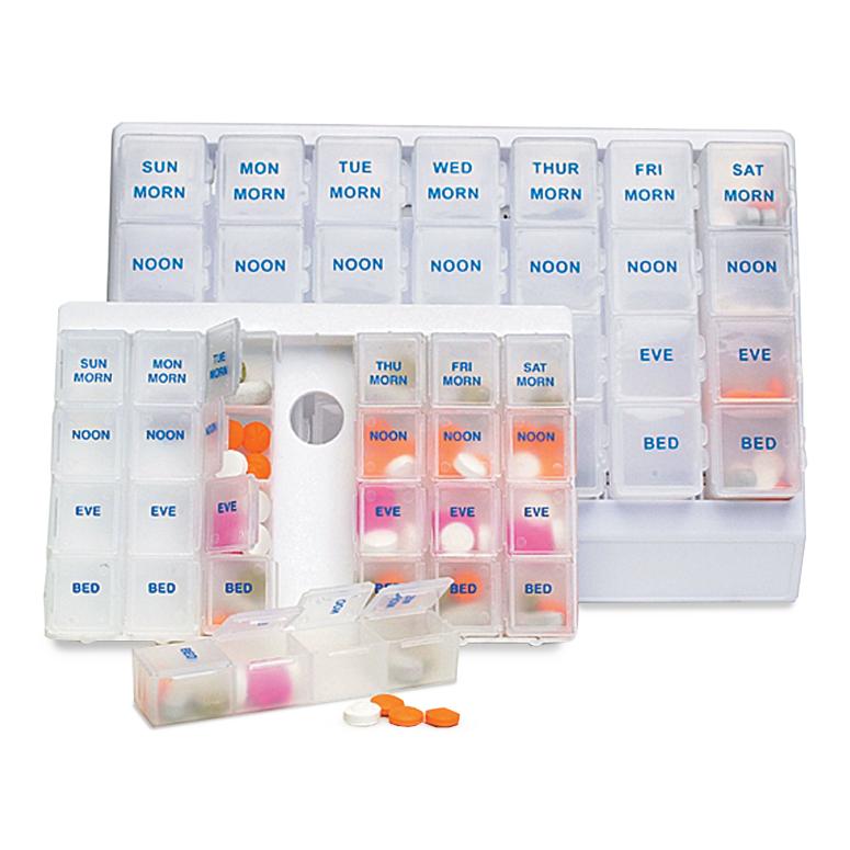 7-Day Deluxe Pill Organizer Box - Weekly Medication Storage for Travel, Home & Office - Perfect for Vitamins, Supplements & Daily Pills