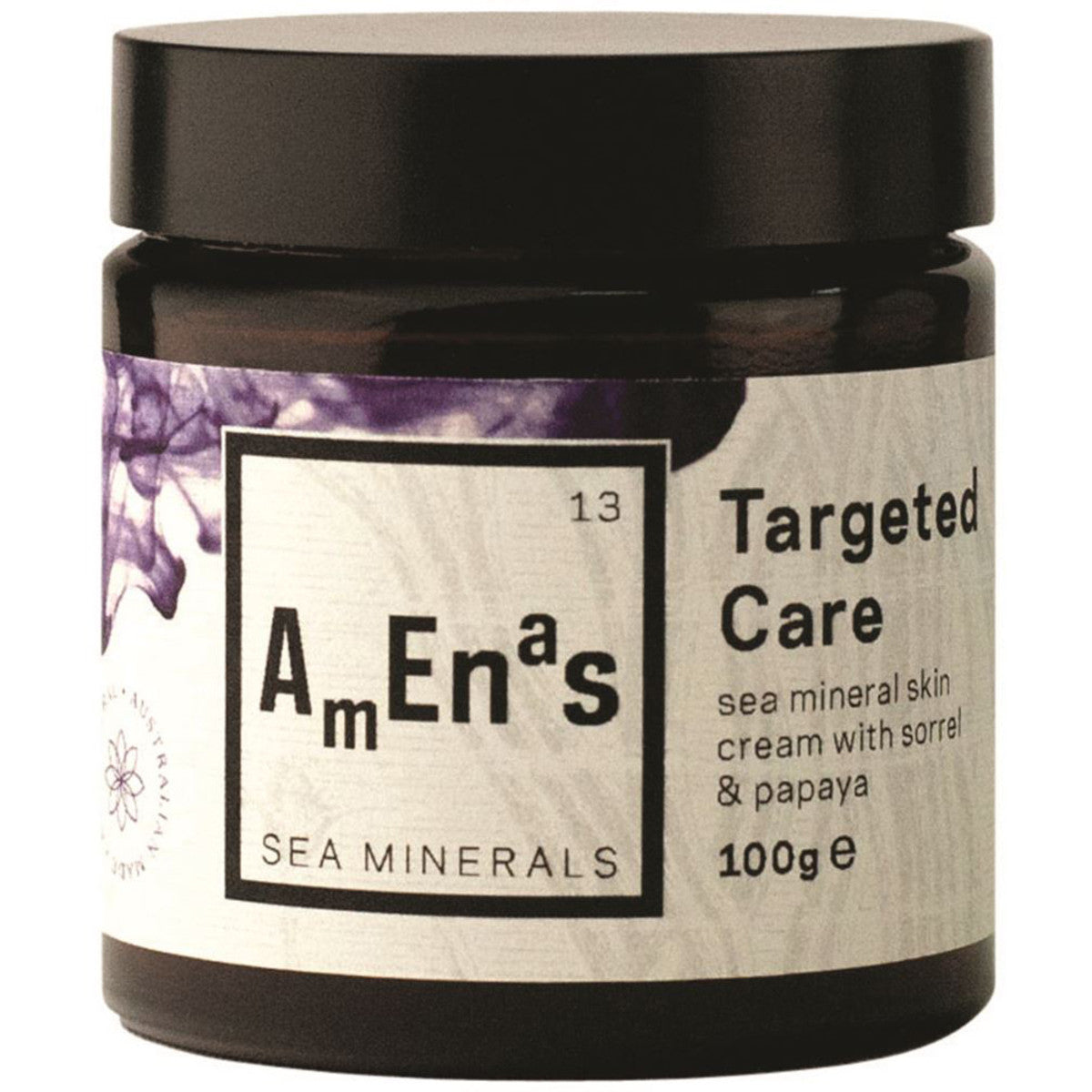 Amenas Sea Minerals Targeted Care Cream 100g - Hydrating & Nourishing Face Moisturizer for Dry Skin - Perfect for Daily Skincare Routine & Nighttime Use