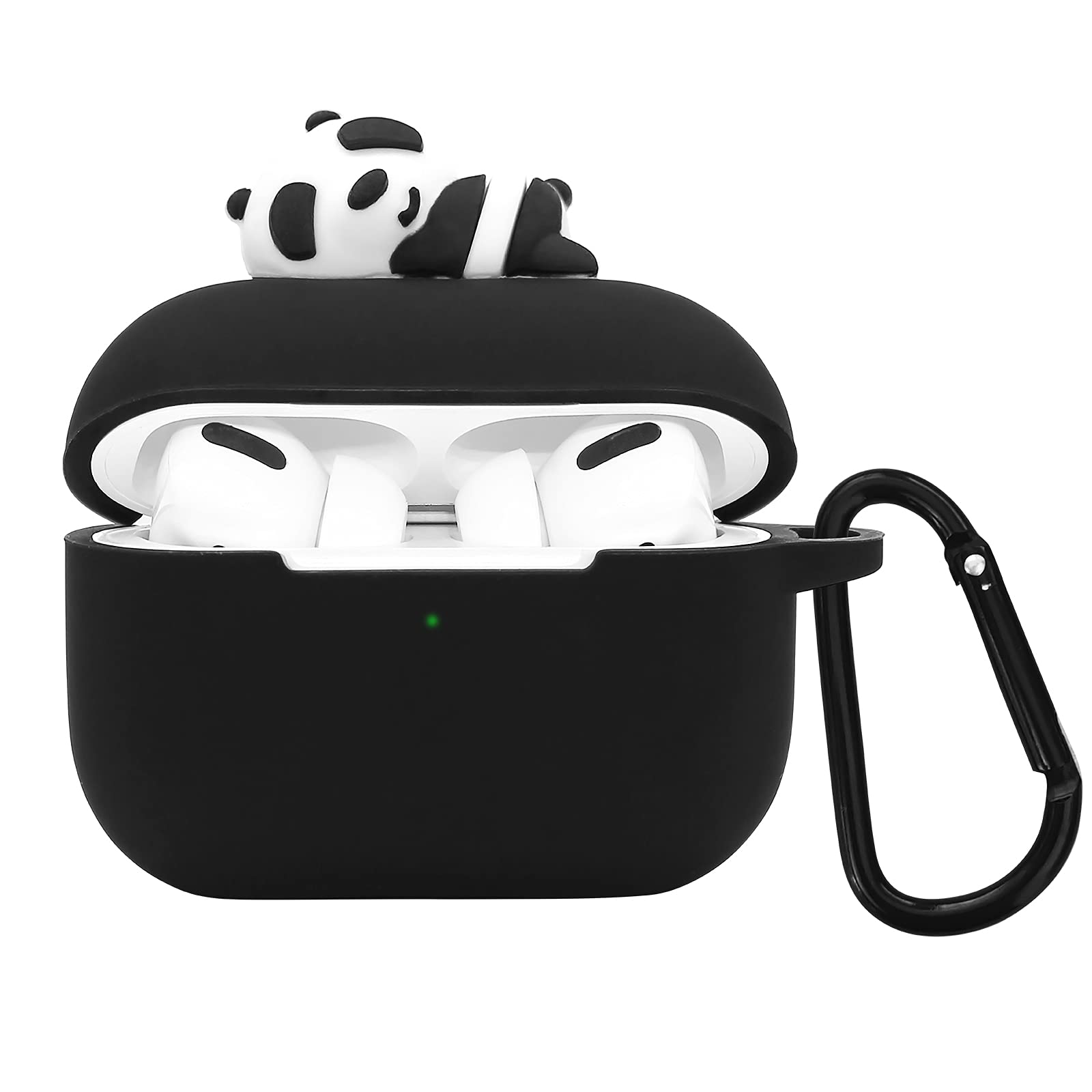 Cute Panda AirPods Pro Case - Soft Silicone Cover with Keychain for Women & Men | Perfect for Travel & Daily Use