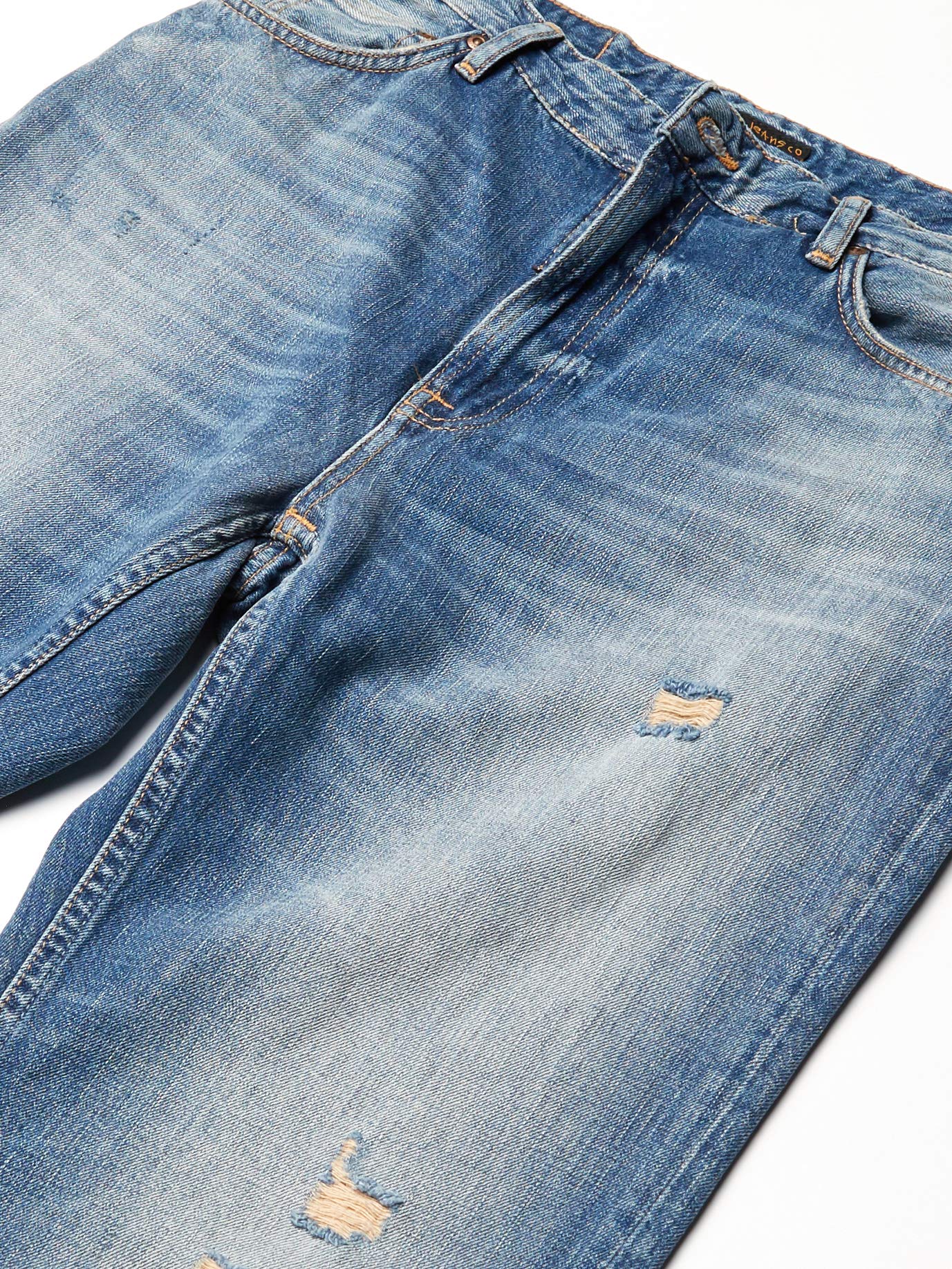 Nudie Jeans Women's Breezy Britt Ventura Worn - Vintage Style High Waist Distressed Denim for Casual Outfits & Streetwear Fashion