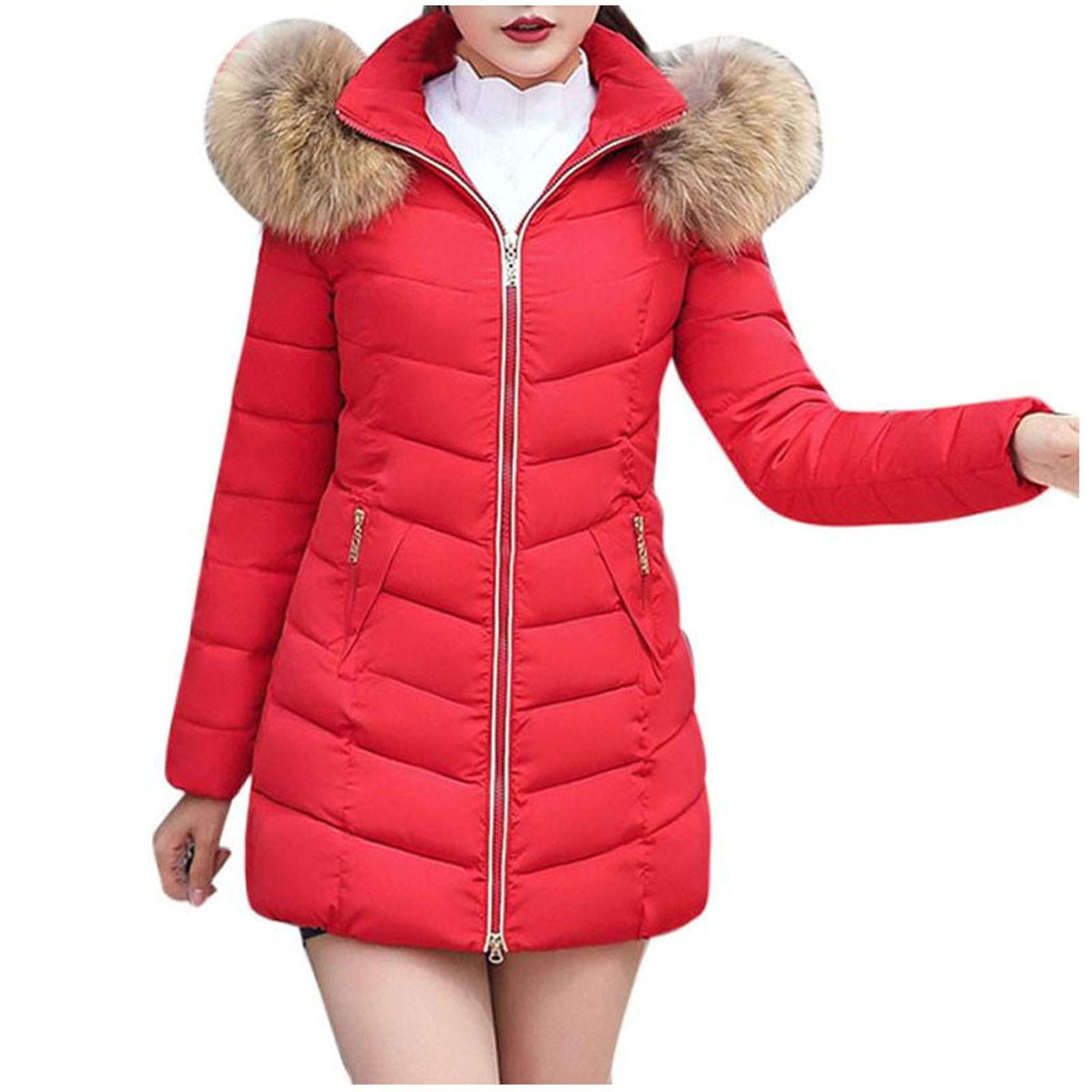 Women's Winter Trench Coat - Thick Warm Slim Fit Overcoat Cardigan for Casual & Office Wear | Perfect for Cold Weather & Layering Outfits