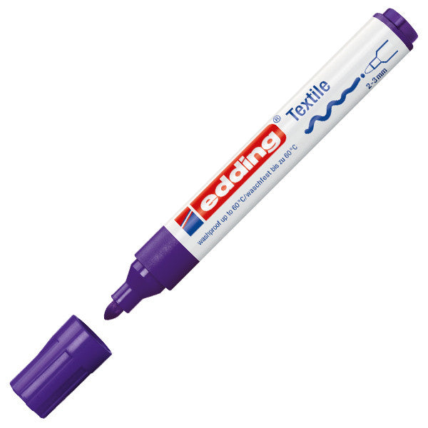 edding 4500 Bullet Tip Textile Marker - Permanent Fabric Marker for Clothes, Shoes & DIY Crafts - Ideal for Customizing T-Shirts, Denim & Canvas Projects