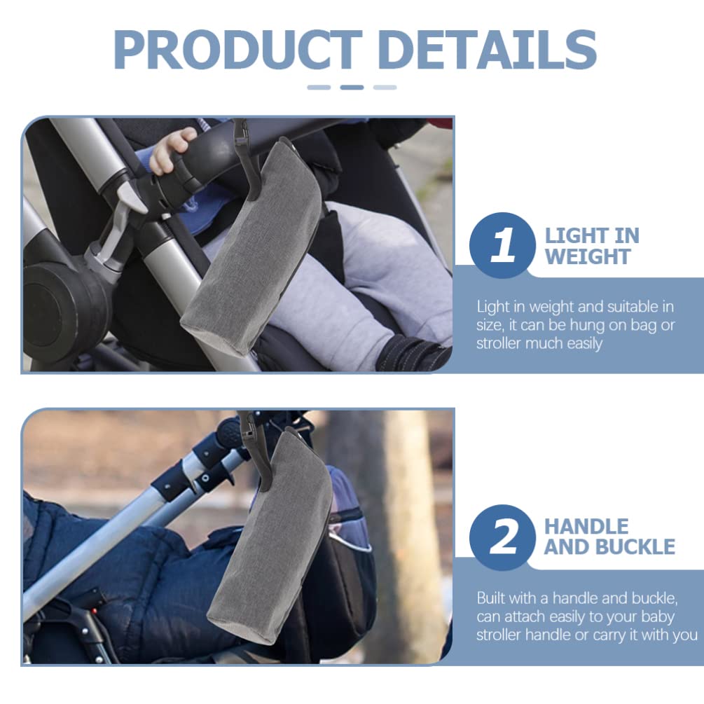 Toddmomy 2-Pack Insulated Baby Bottle Bags - Thermal Breast Milk Storage & Feeding Bottle Holder with Hanging Buckle - Portable Insulated Pouch for Newborns & Toddlers - Perfect for Stroller, Travel & On-the-Go Parents