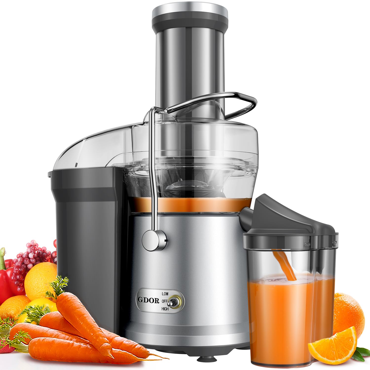 Premium GDOR 1200W High-Speed Juicer with 3.2