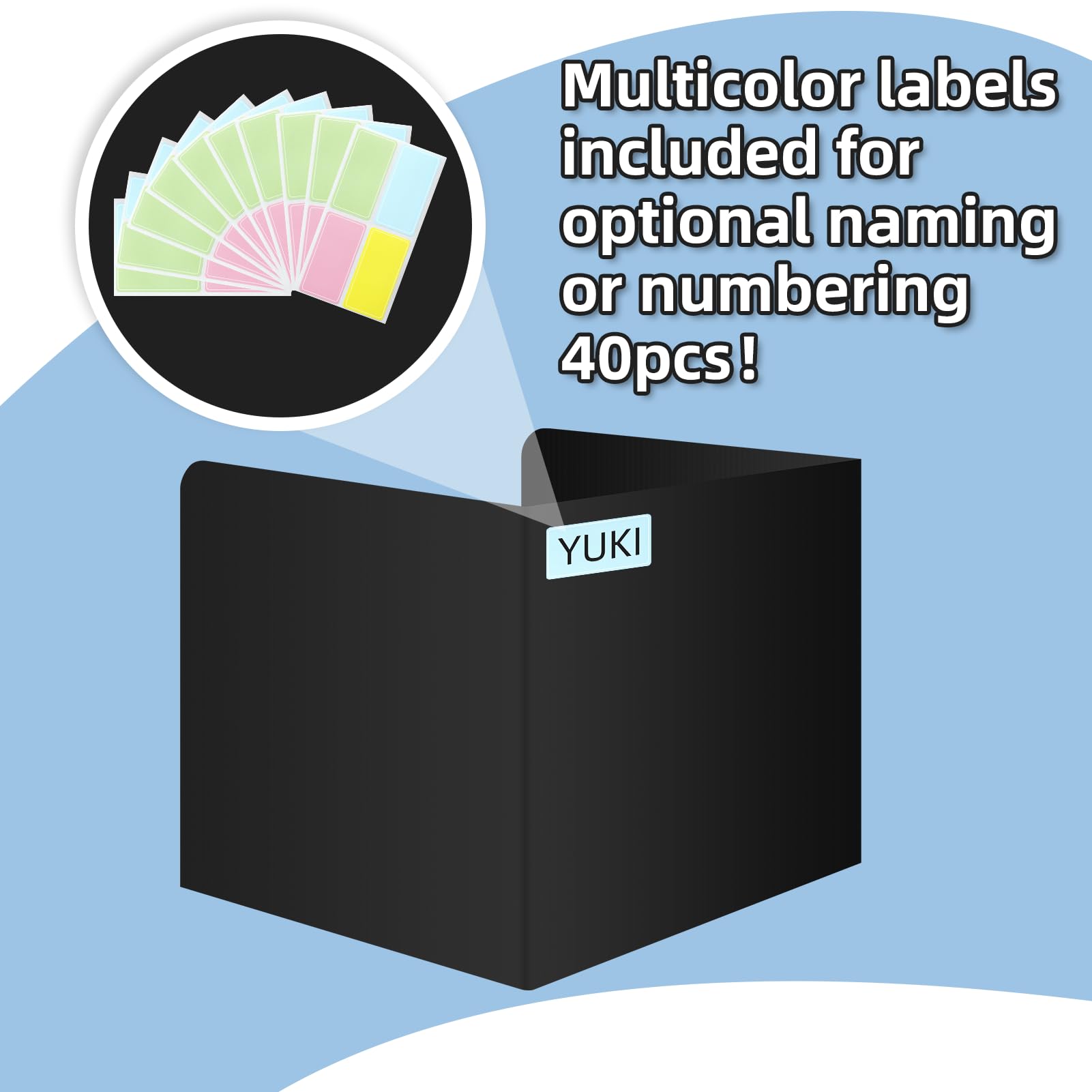Kartols 24-Pack Black Plastic Privacy Folders for Students - Classroom Desk Dividers & Teacher Supplies - Easy-to-Clean Privacy Shields for Study, Testing & Organized Workspaces
