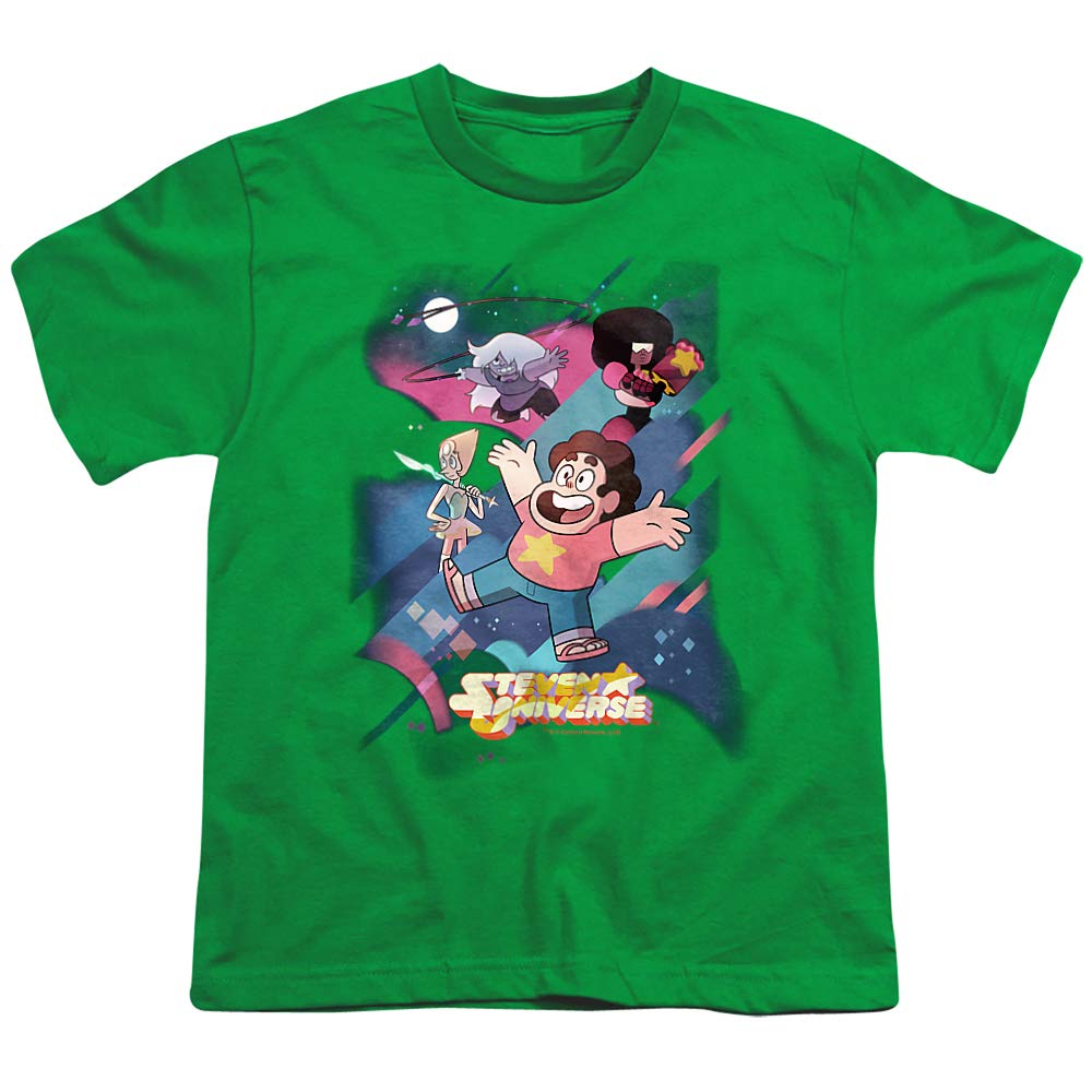 Steven Universe Group Shot Unisex Youth T-Shirt | Cartoon Character Graphic Tee for Kids & Teens | Perfect for Cosplay, Birthday Gifts & Casual Wear