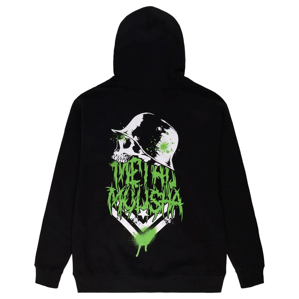 Metal Mulisha Split Heavy Hoodie for Men - Thick Warm Zip Up Hooded Sweatshirt for Winter, Motorcycle Riding & Outdoor Activities