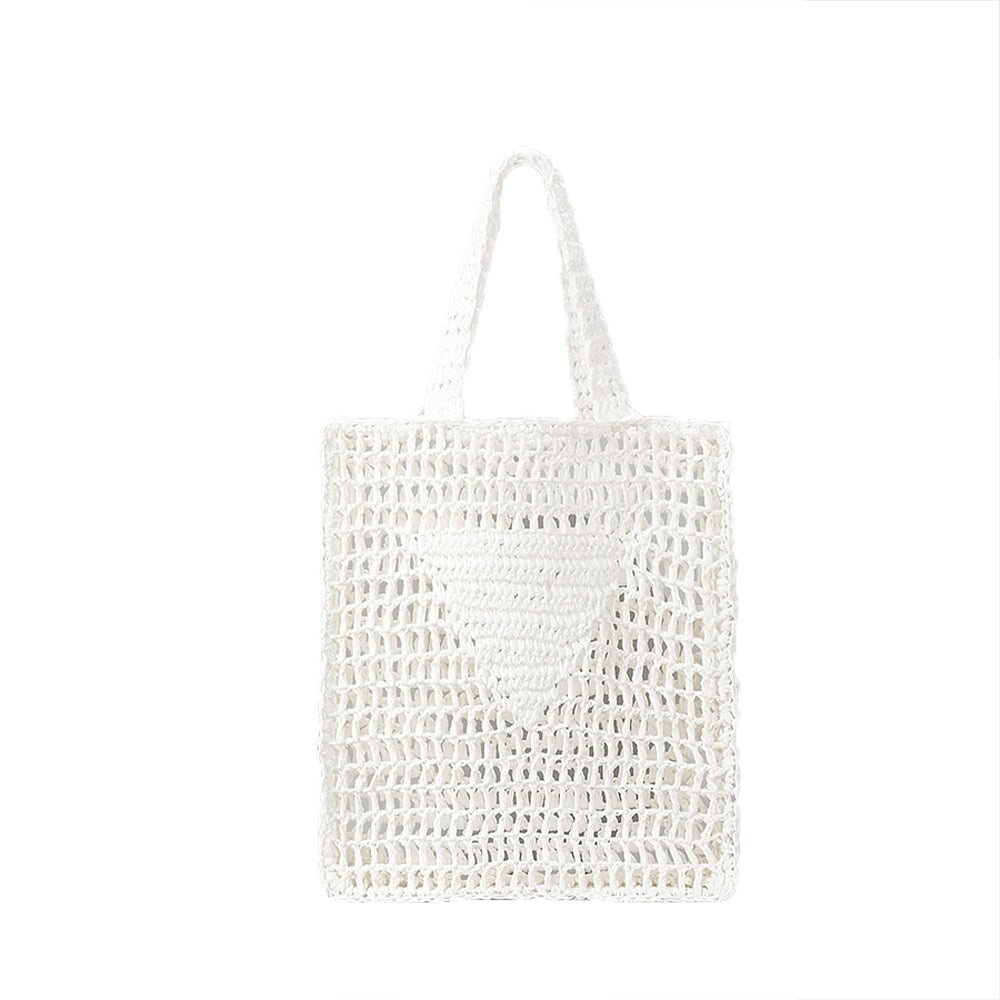 Stylish Women's Striped Straw Handbags - Trendy Summer Beach Tote for Vacation, Shopping & Outdoor Activities