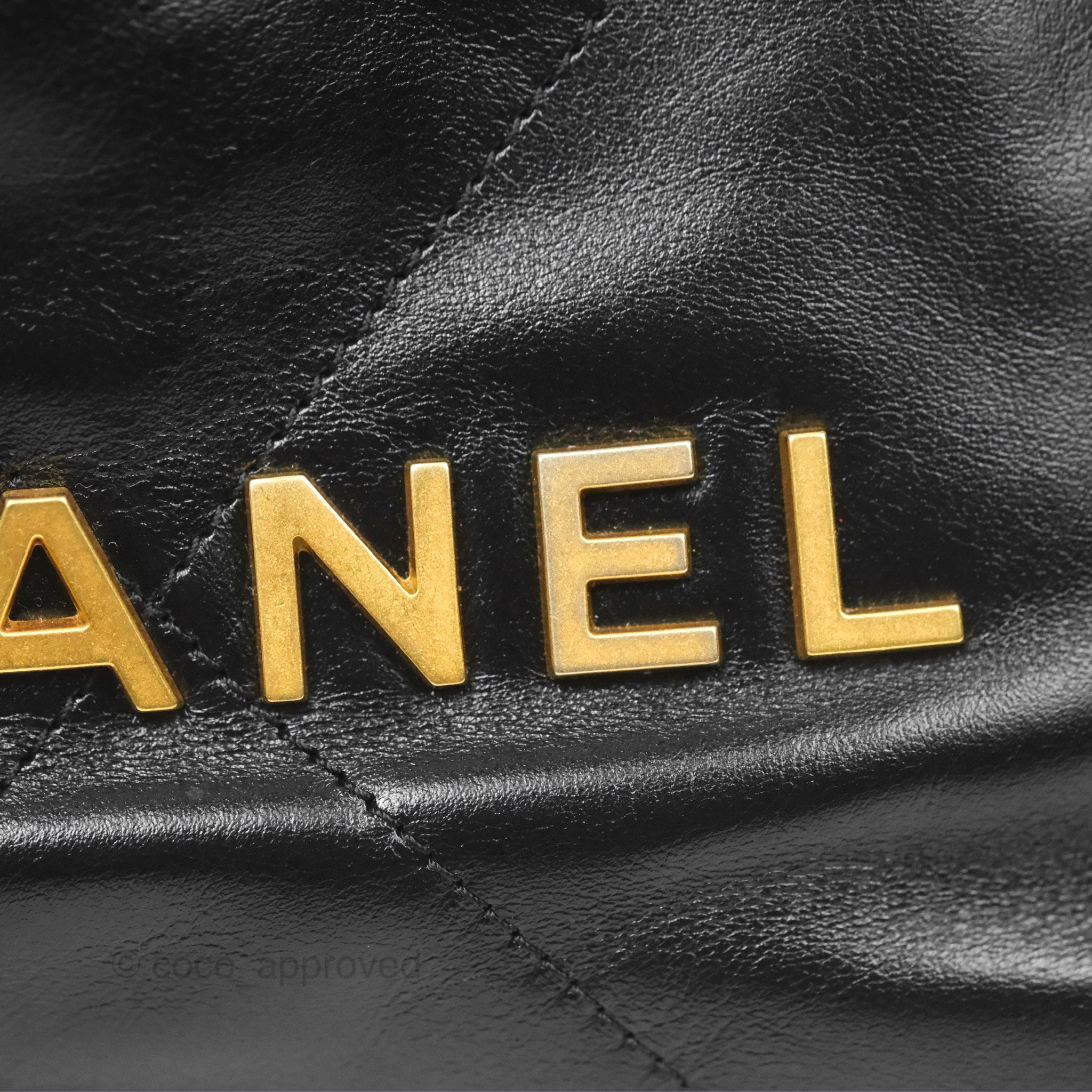 Chanel 22 Mini Bag Black Crumpled Calfskin Leather Crossbody Purse for Women | Luxury Designer Handbag for Date Night, Parties & Everyday Use