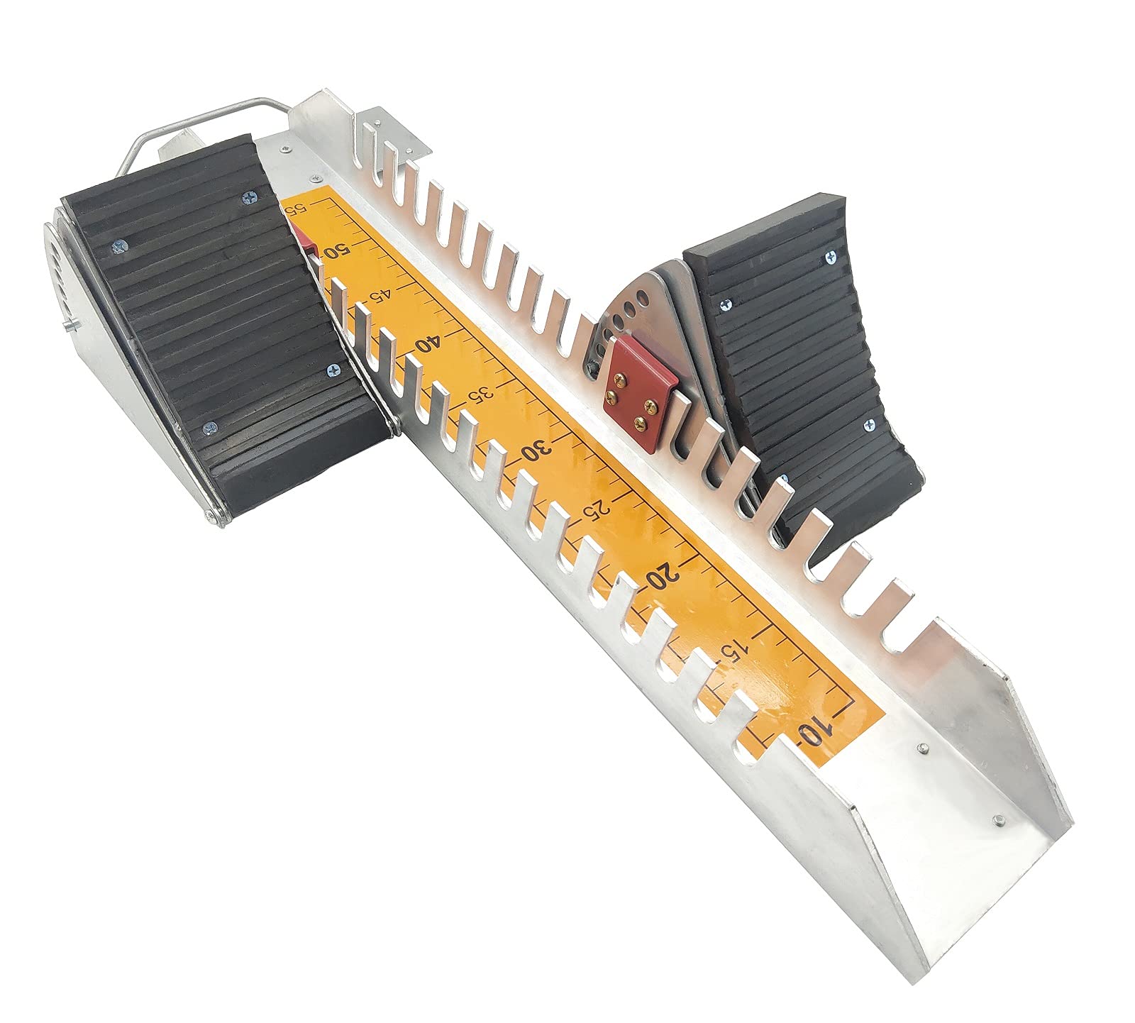 Adjustable 6-Angle Lightning Starting Blocks - Aluminum Sprint Pedals for Track & Field Athletes - Ideal for Plastic Runway & Cinder Track (25in) - Perfect for Sprint Training, Track Meets & Professional Competitions