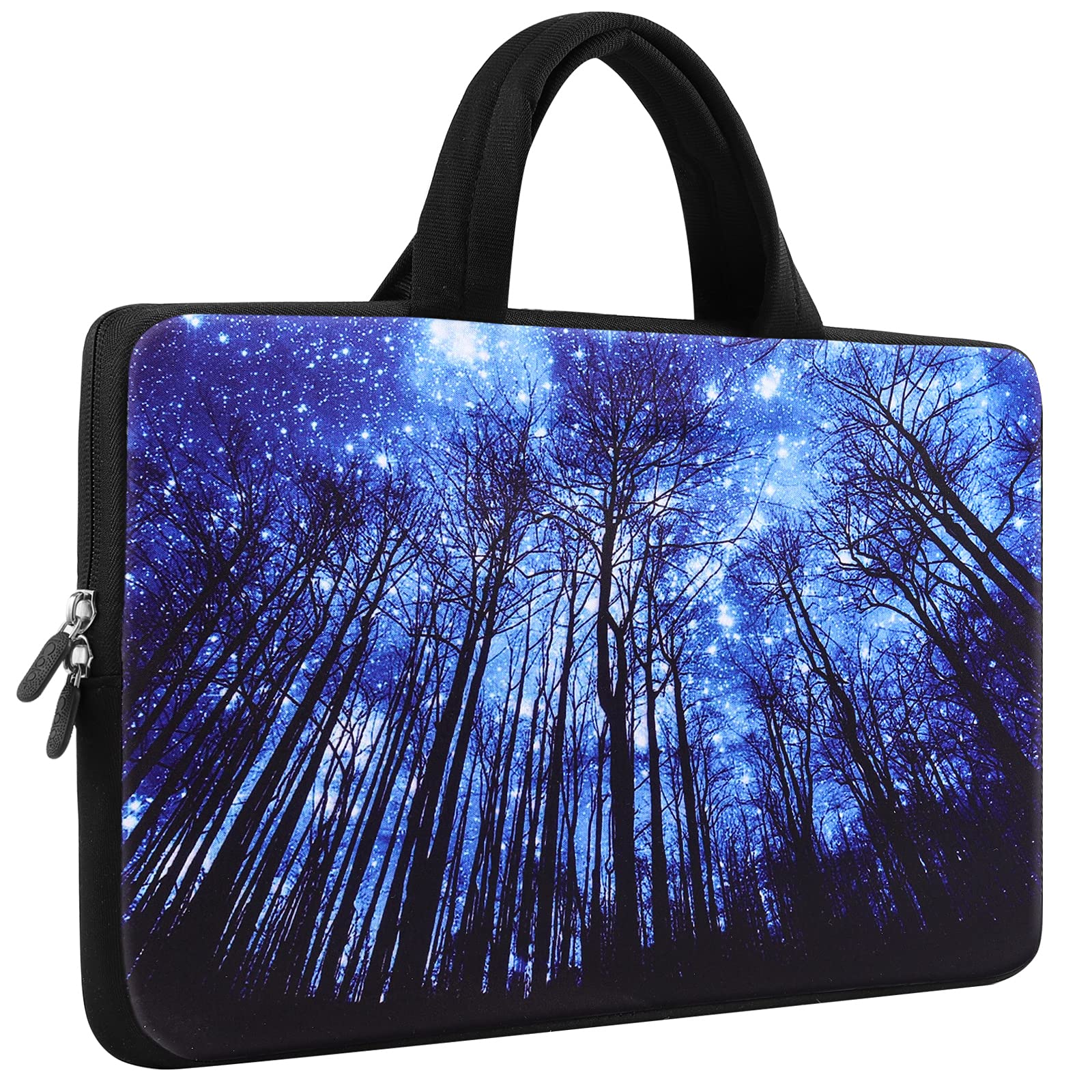 iColor 11.6-12.2 Inch Laptop Sleeve Case - Protective Carrying Bag for MacBook, Chromebook & Notebook - Travel Briefcase with Handle (Forest Green) - Perfect for Work, School & Business Trips