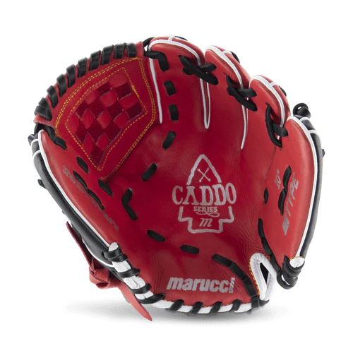 Marucci Caddo 10 Baseball Fielding Glove - MFG2CD1000 R/BK - Premium Leather Baseball Glove for Youth & Adult Players - Perfect for Infield, Outfield & Practice Sessions