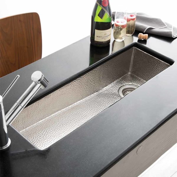 Native Trails Rio Chico Copper Bar & Prep Trough Sink - Handcrafted Copper Kitchen Sink for Bars, Restaurants & Farmhouse Style Homes