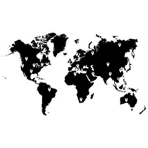 60in X 100in Black Map