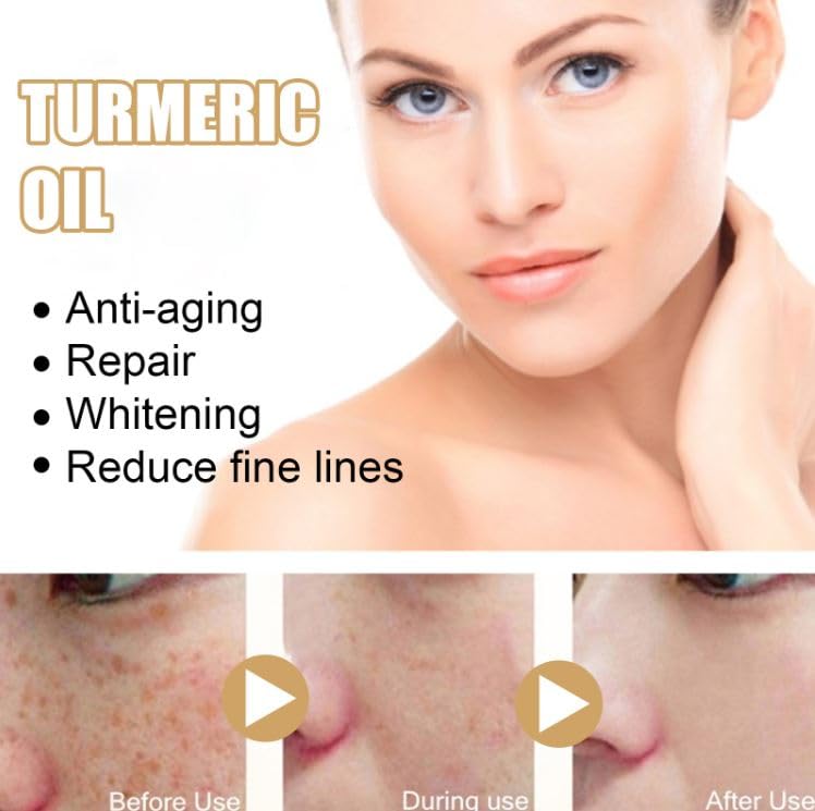 Annma Pure Turmeric Oil - 100% Natural Ayurvedic Essential Oil for Face & Body Care | Skin Brightening, Anti-Aging Turmeric Serum for Women | 30ml (Pack of 2) | Perfect for Daily Skincare Routine & Holistic Wellness