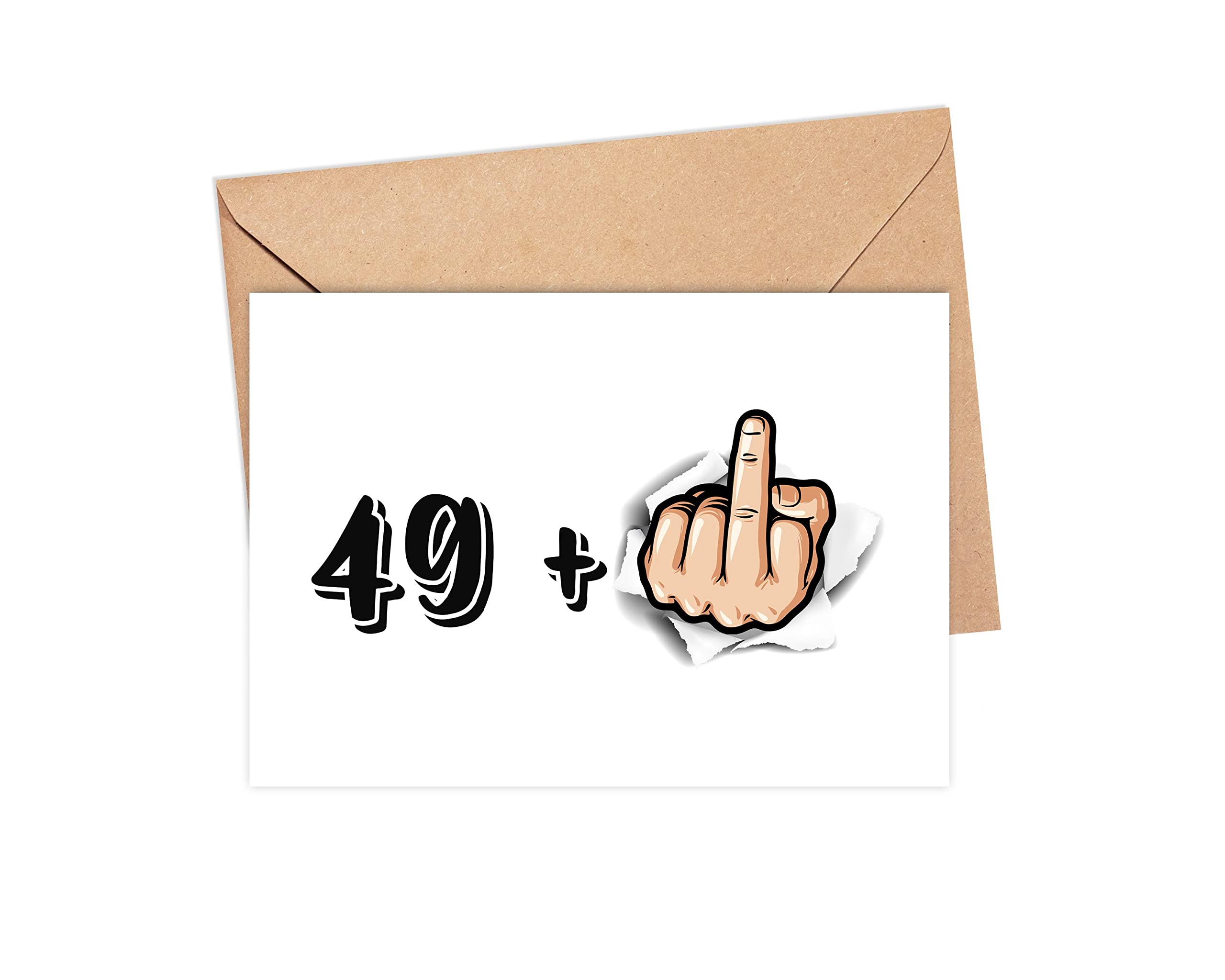 Funny 50th Birthday Card for Men & Women - Humorous Fifty Birthday Greeting Card with Rude Jokes - Perfect for Milestone Birthday Parties, Gag Gifts & Celebrations