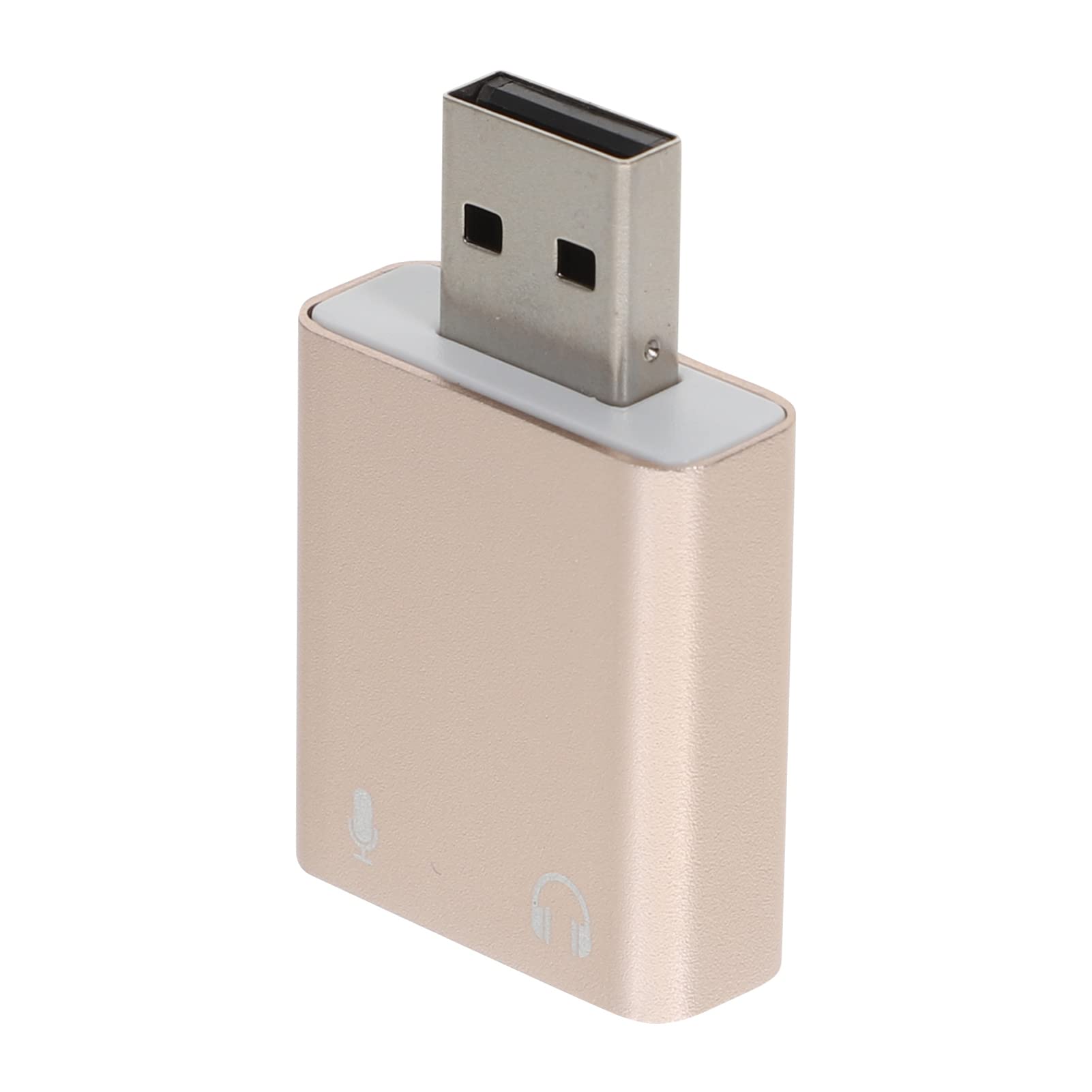 Milisten 5-Pack USB External Sound Card Adapter - USB to 3.5mm Audio Jack Converter with Headphone/Microphone Port for PC, Laptop, Gaming, Streaming & Conference Calls
