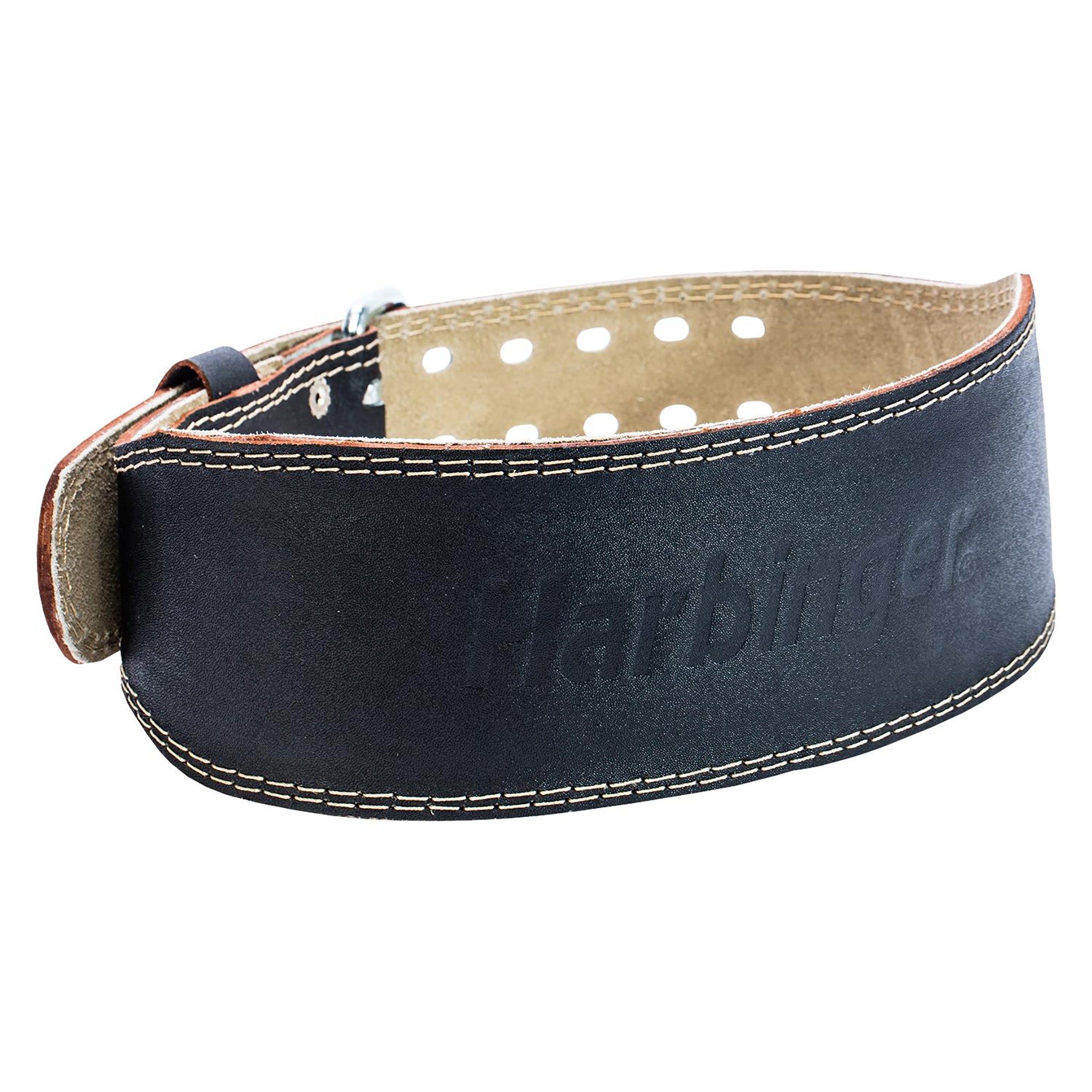 4 Inch Wide Genuine Leather Belt for Men - Premium Padded Dress Belt with Heavy Duty Buckle - Perfect for Business, Casual & Formal Wear